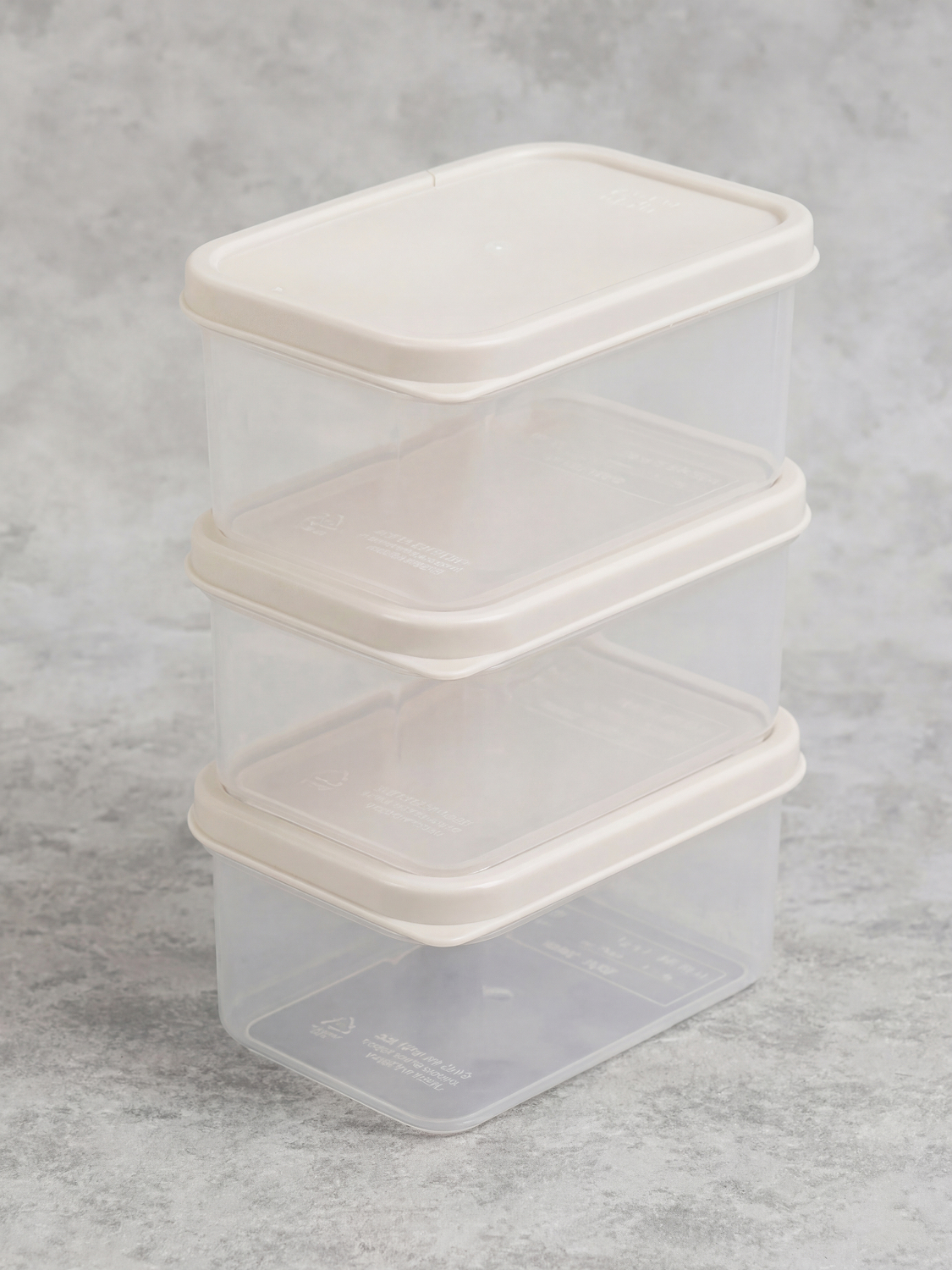 Simple airtight container 200ml 3 packs