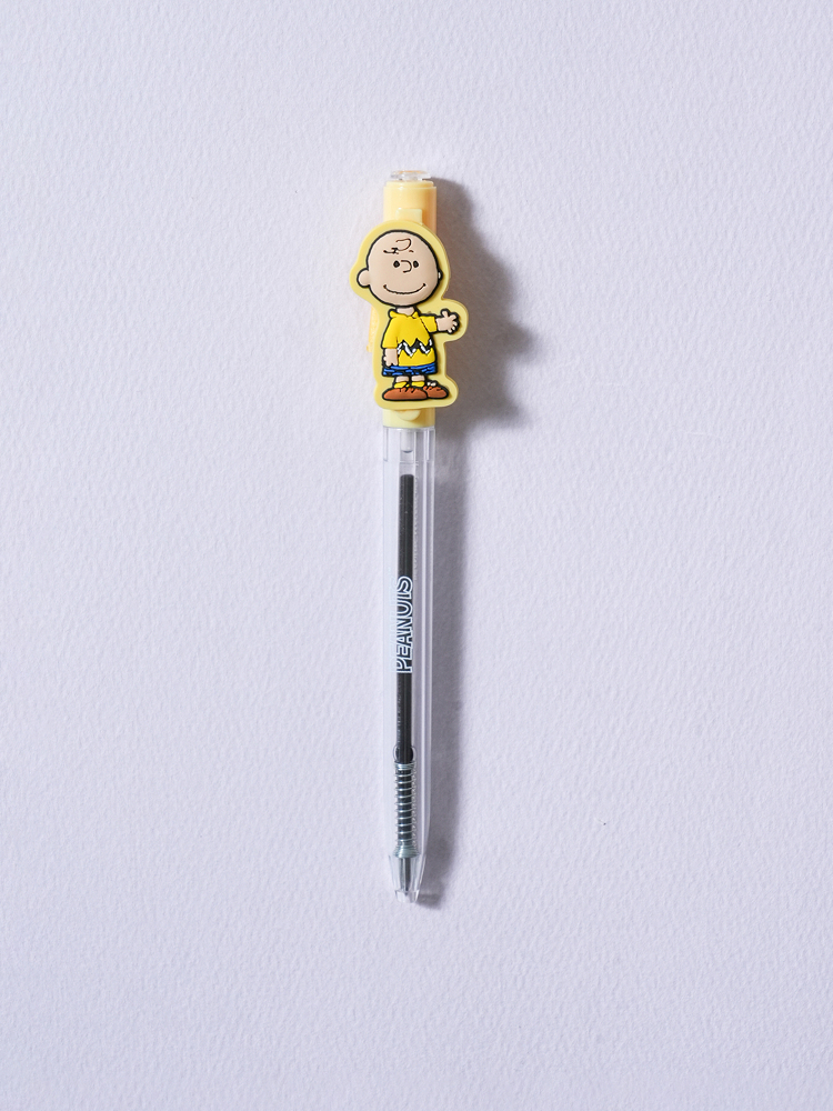 Peanuts Charlie Brown Rotating Mascot Ballpoint Pen 0.5 mm Black