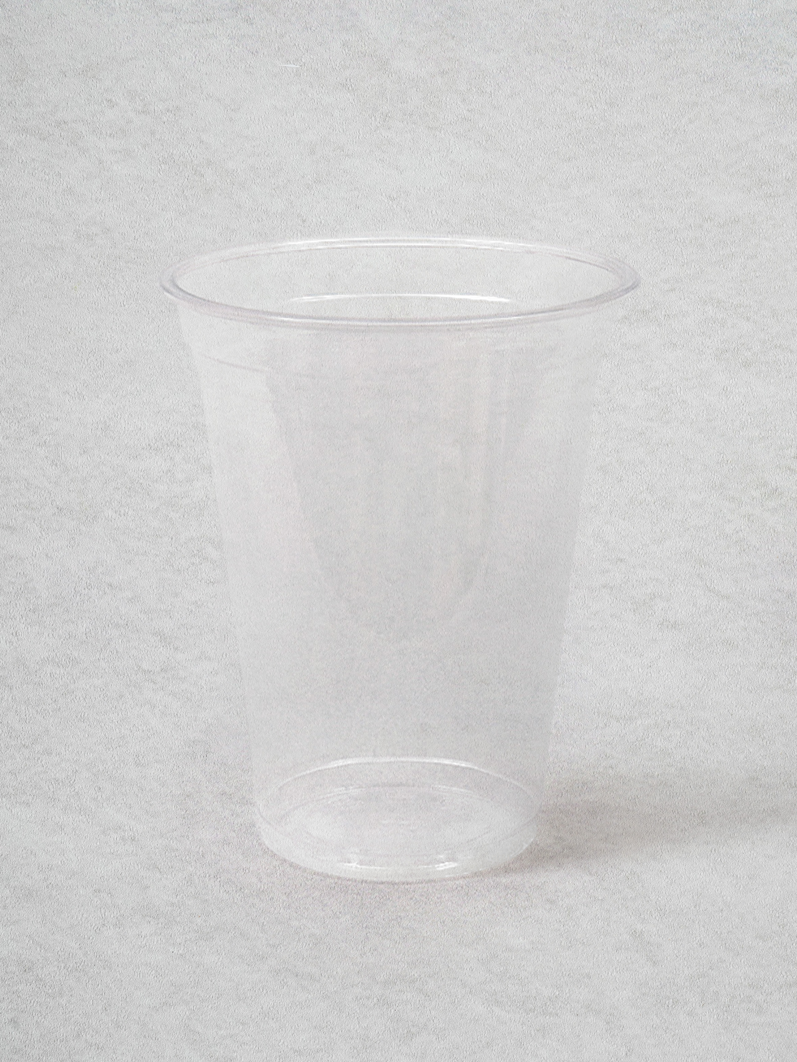 Transparent PET cups, approximately 360ml, 10 pieces