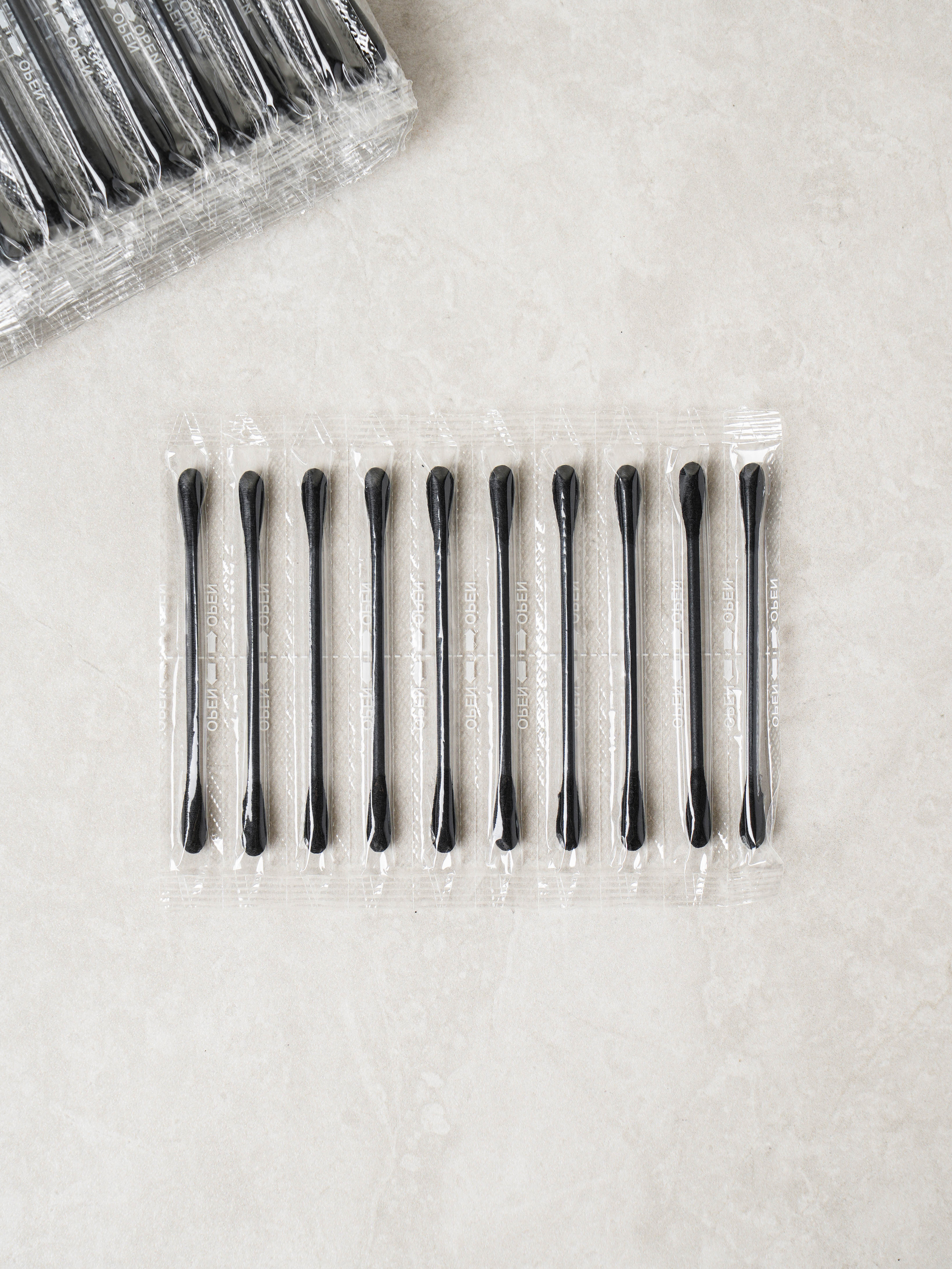 Paper stick round cotton swab 120 pieces individually packaged