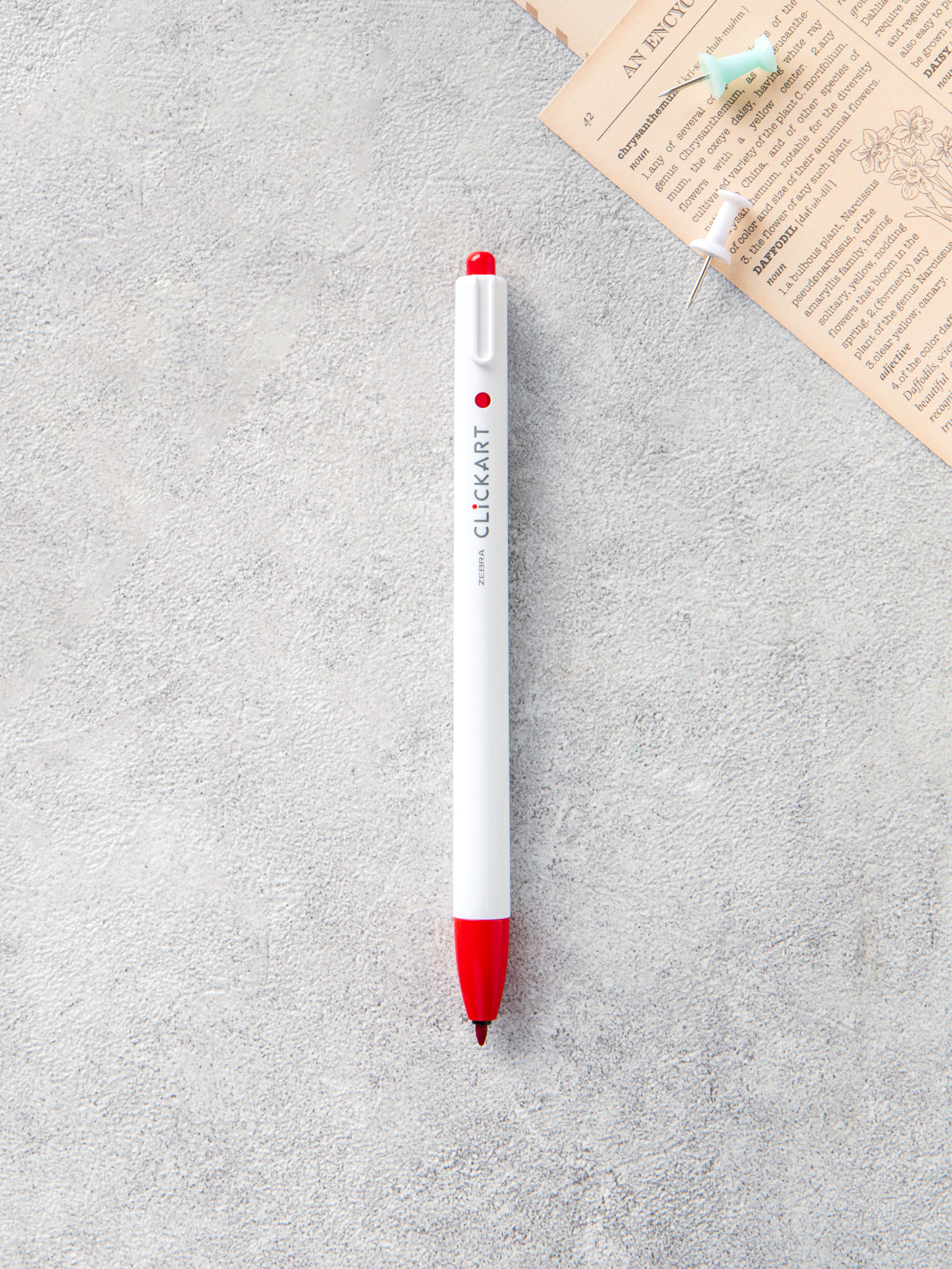 Zebra Click Art 0.6 mm Red
