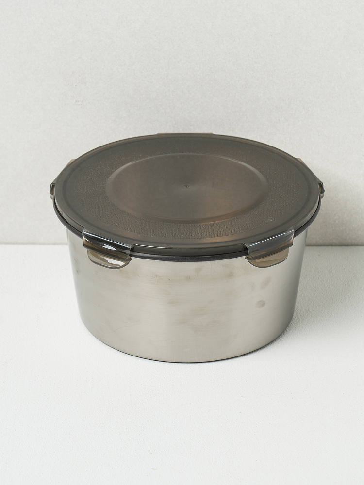 Stainless steel round sealed cupboard 2 L