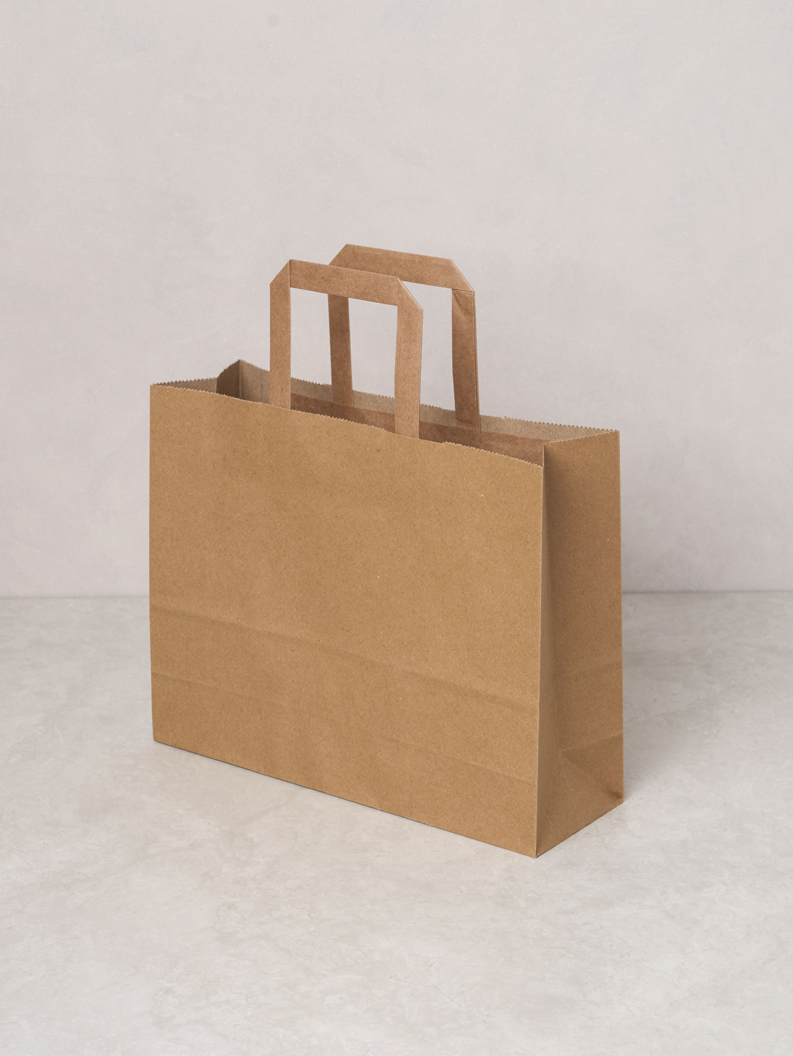Kraft horizontal shopping bag 28