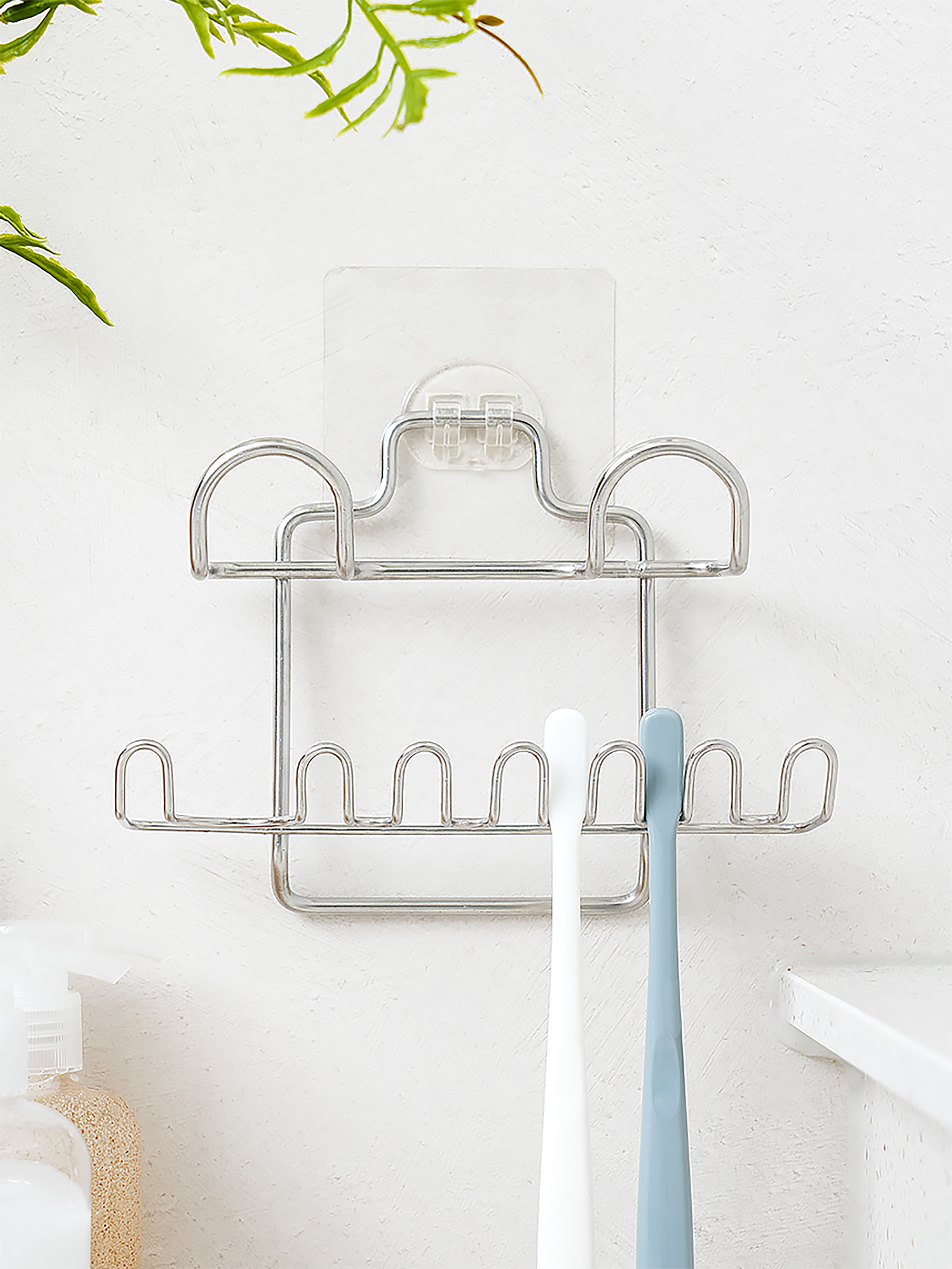 stainless steel toothbrush holder