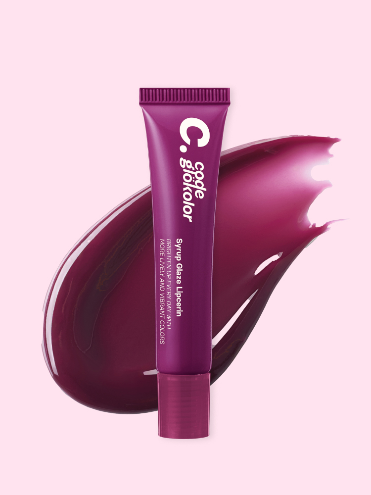 [03 Grape Jam] Code Glo Color Syrup Glaze Lip Serin