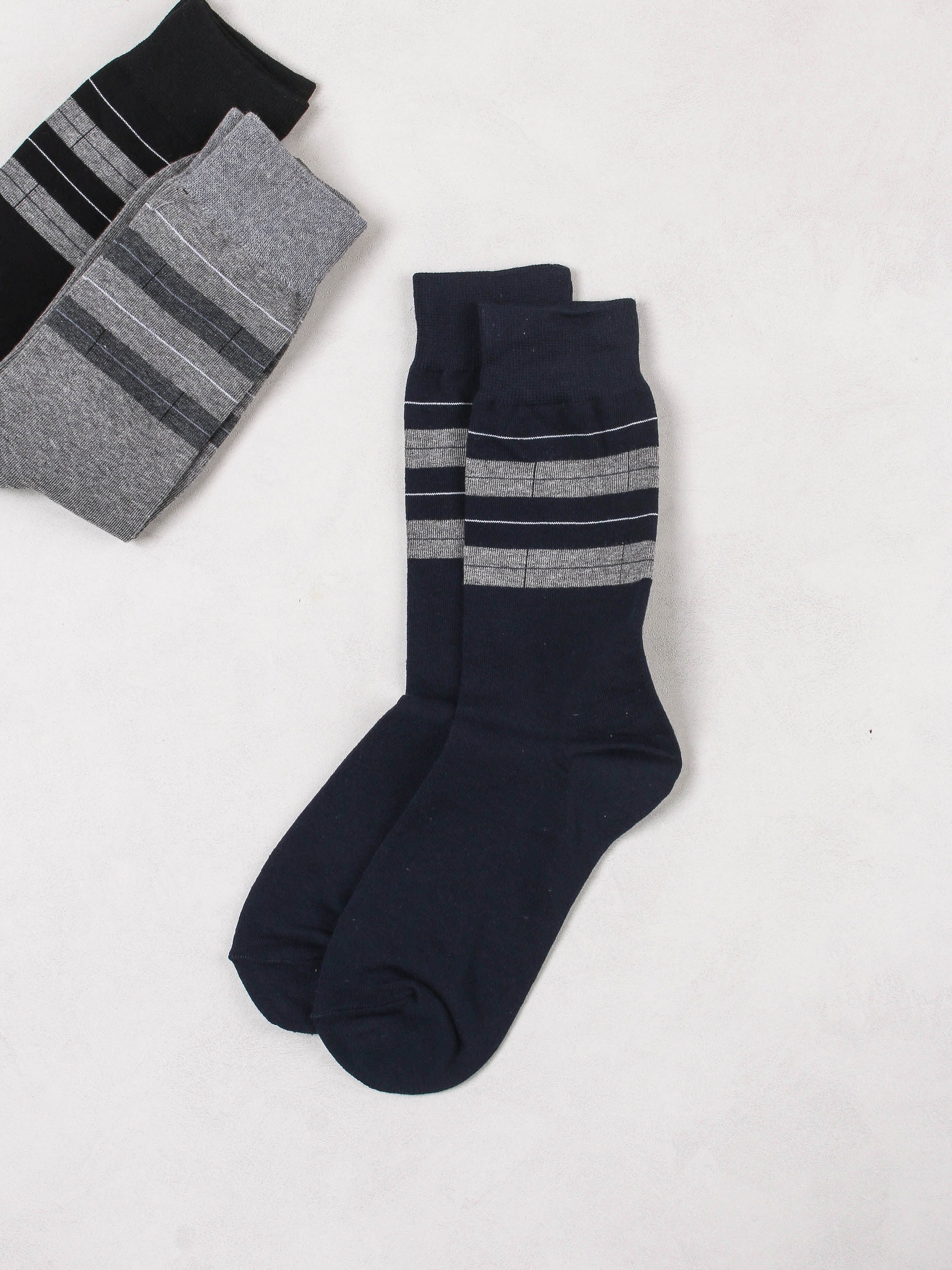 Luxury check men's socks
