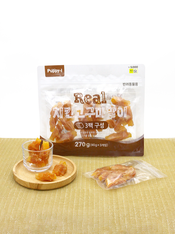 [Pet] Puppy Eye Chicken Sweet Potato Rolls 90 g