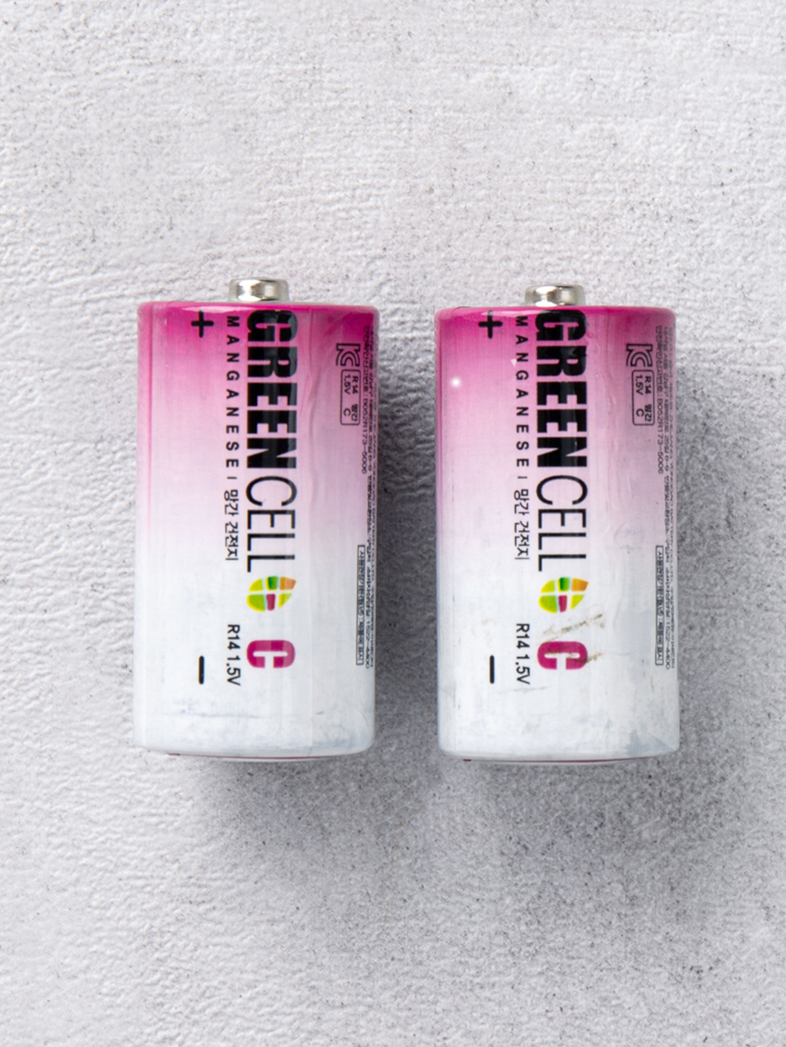 Manganese batteries R14 C type 2 pieces