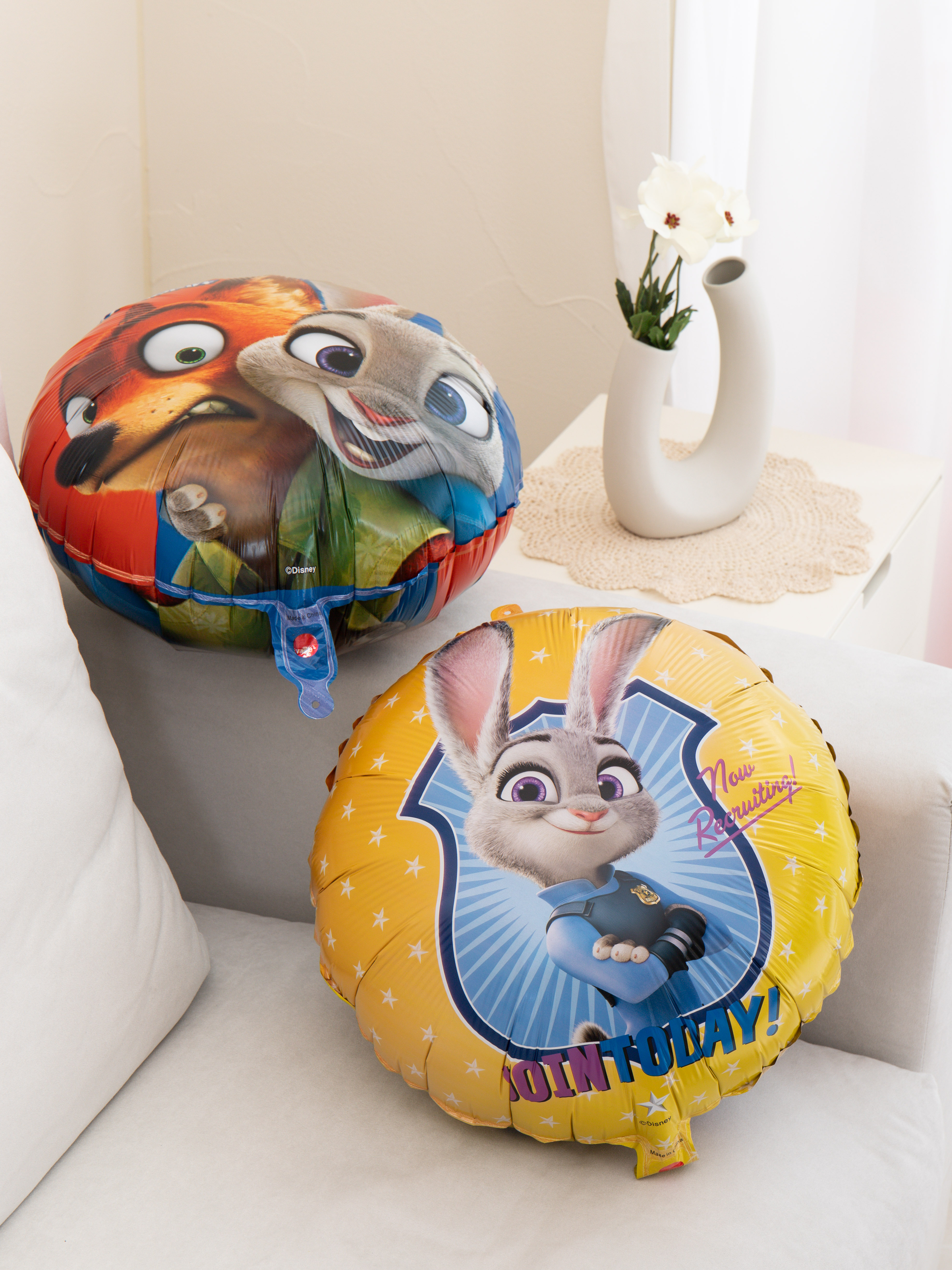 Disney Zootopia circular printed balloons (2 pieces)
