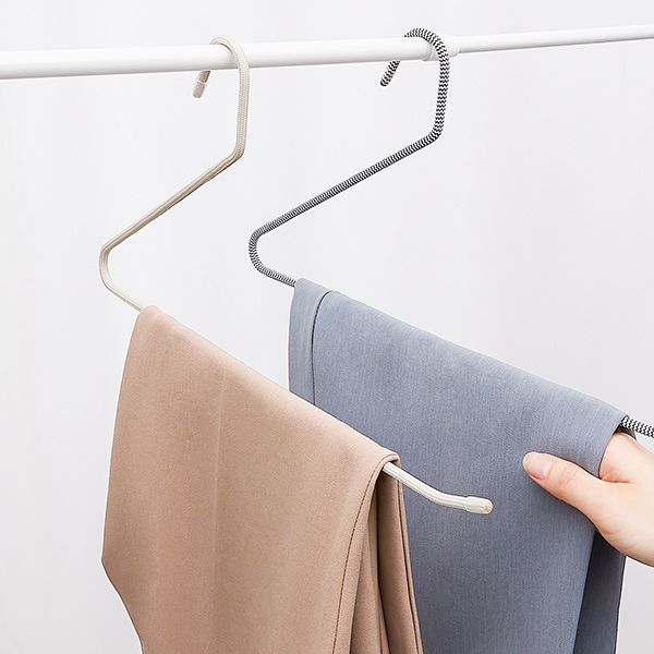 Fabric trouser hanger 2P
