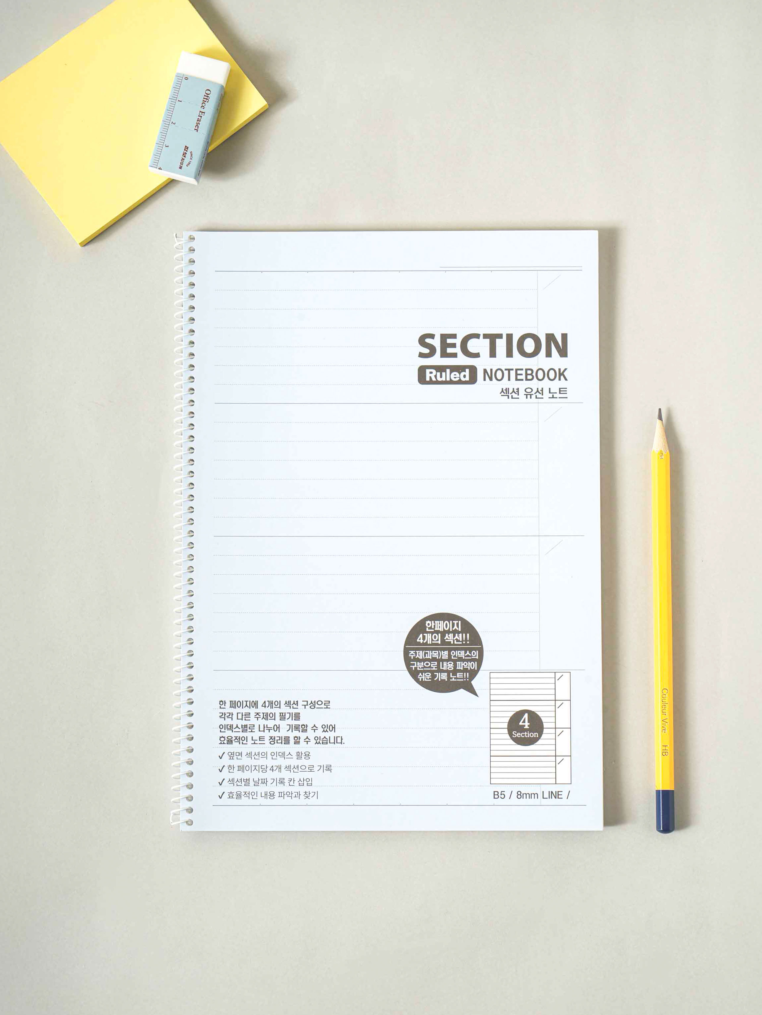 32 section wired notes