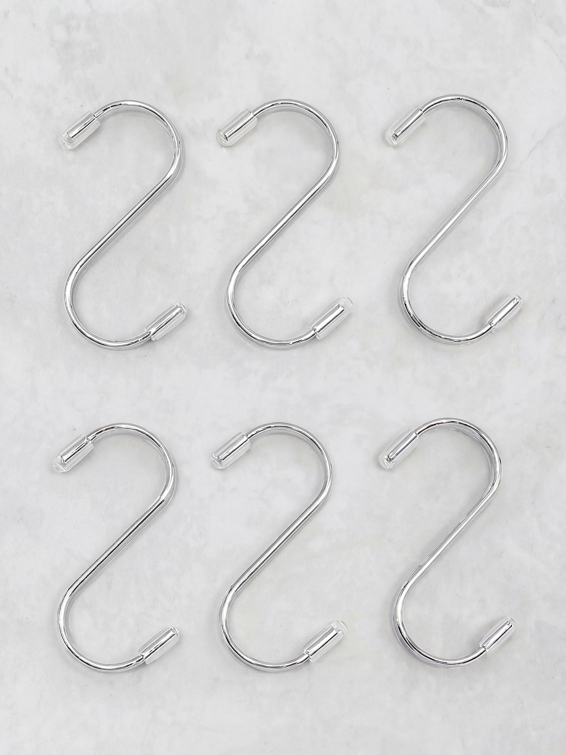 Flat S-shaped hook 6cm 6P