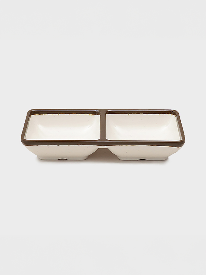 Brown line melamine 2-piece paper