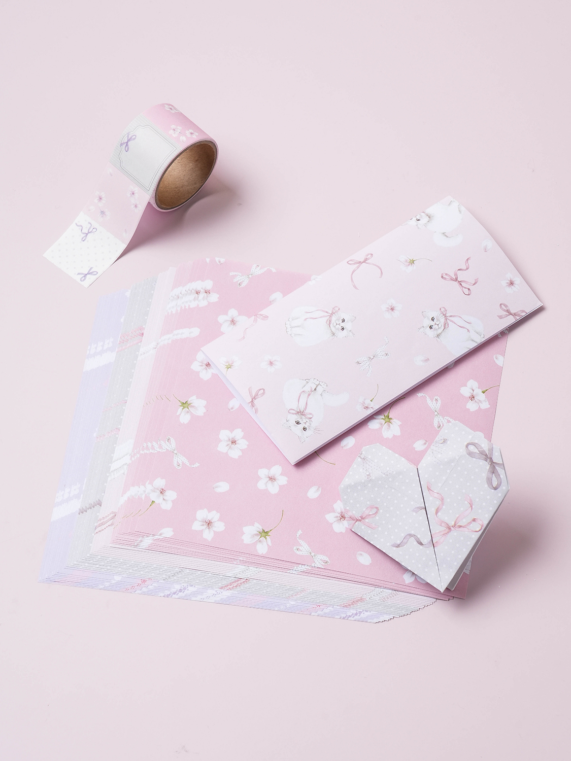 36 sheets of cherry blossom design paper