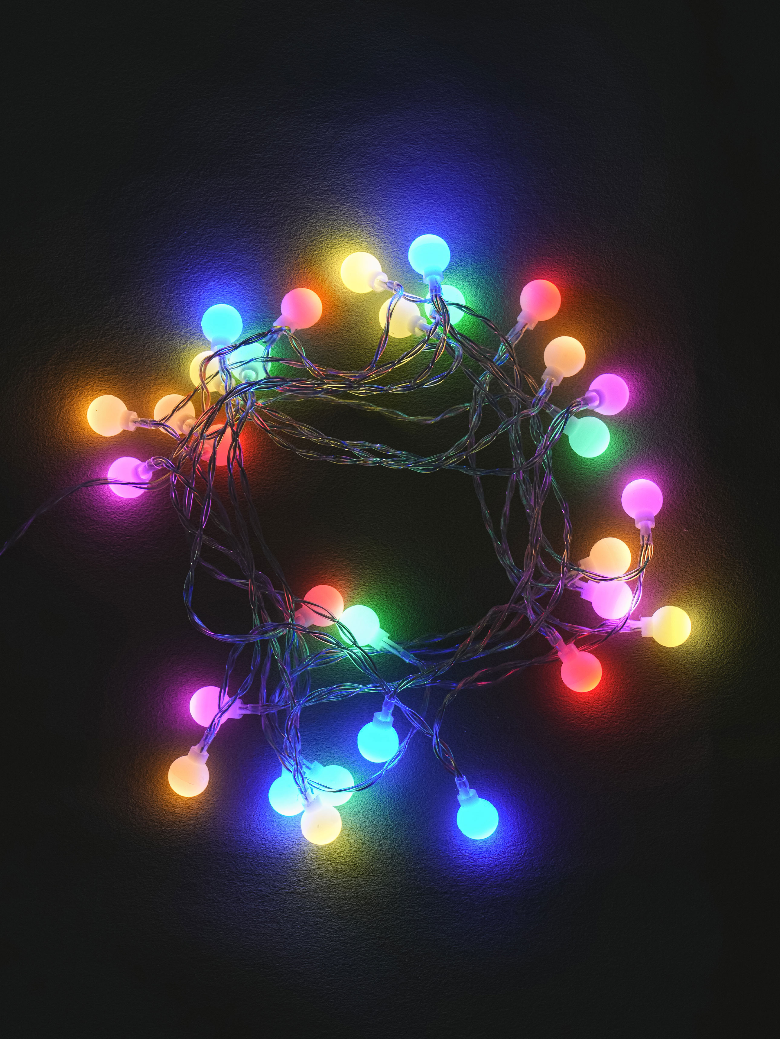 Interior LED mini cherry 30 bulbs, 6 colors