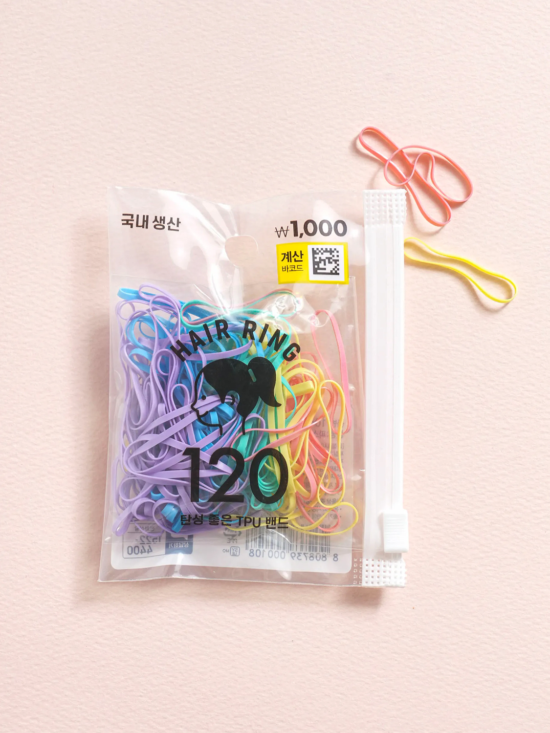 Pastel tone color TPU bands 120 pieces
