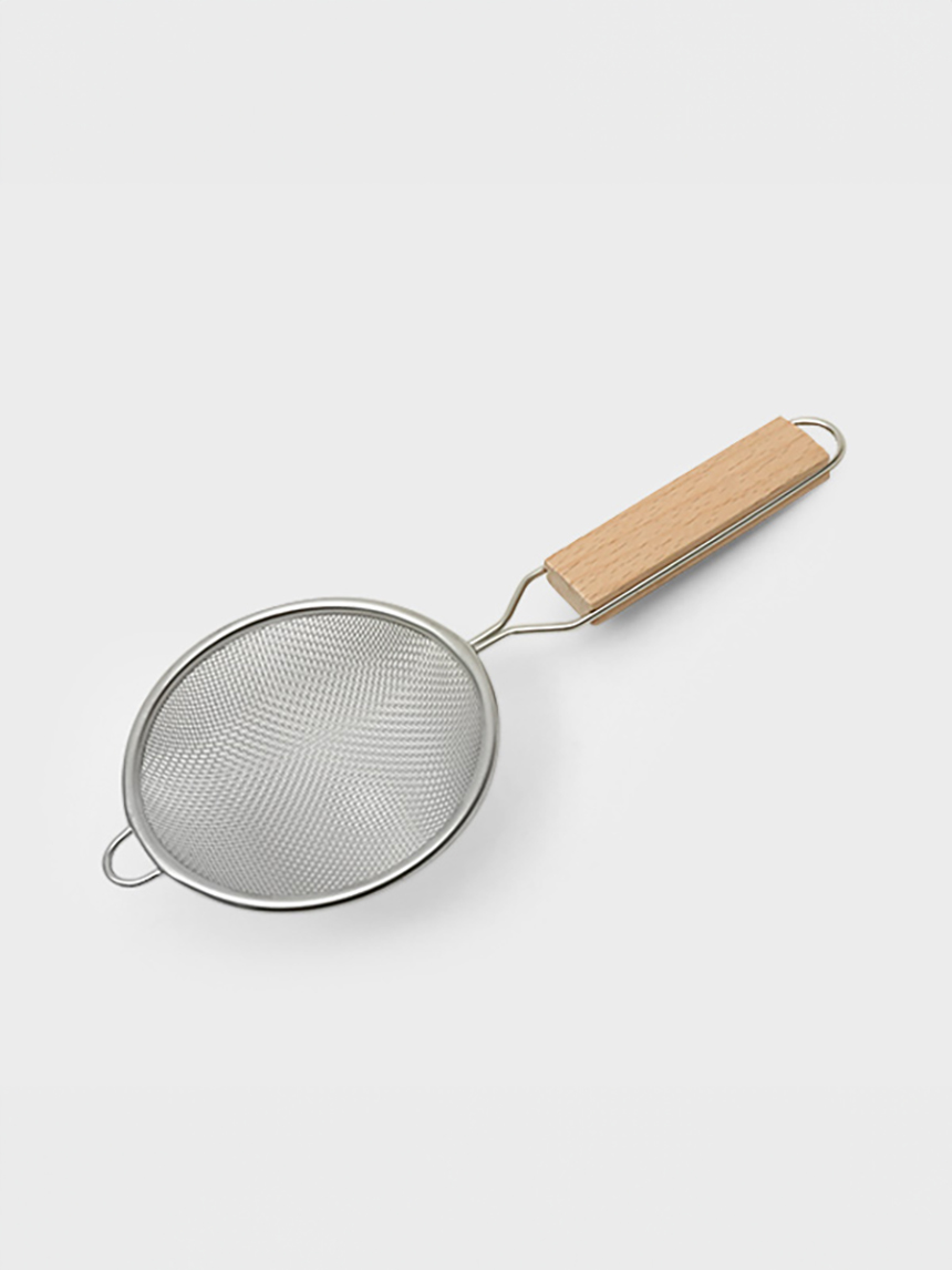 Wide wood handle tray 9.5cm