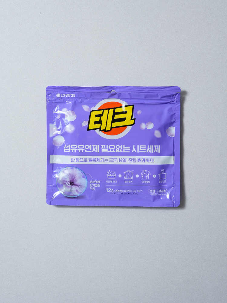Tech Fabric Softener Sheet Detergent 12 sheets