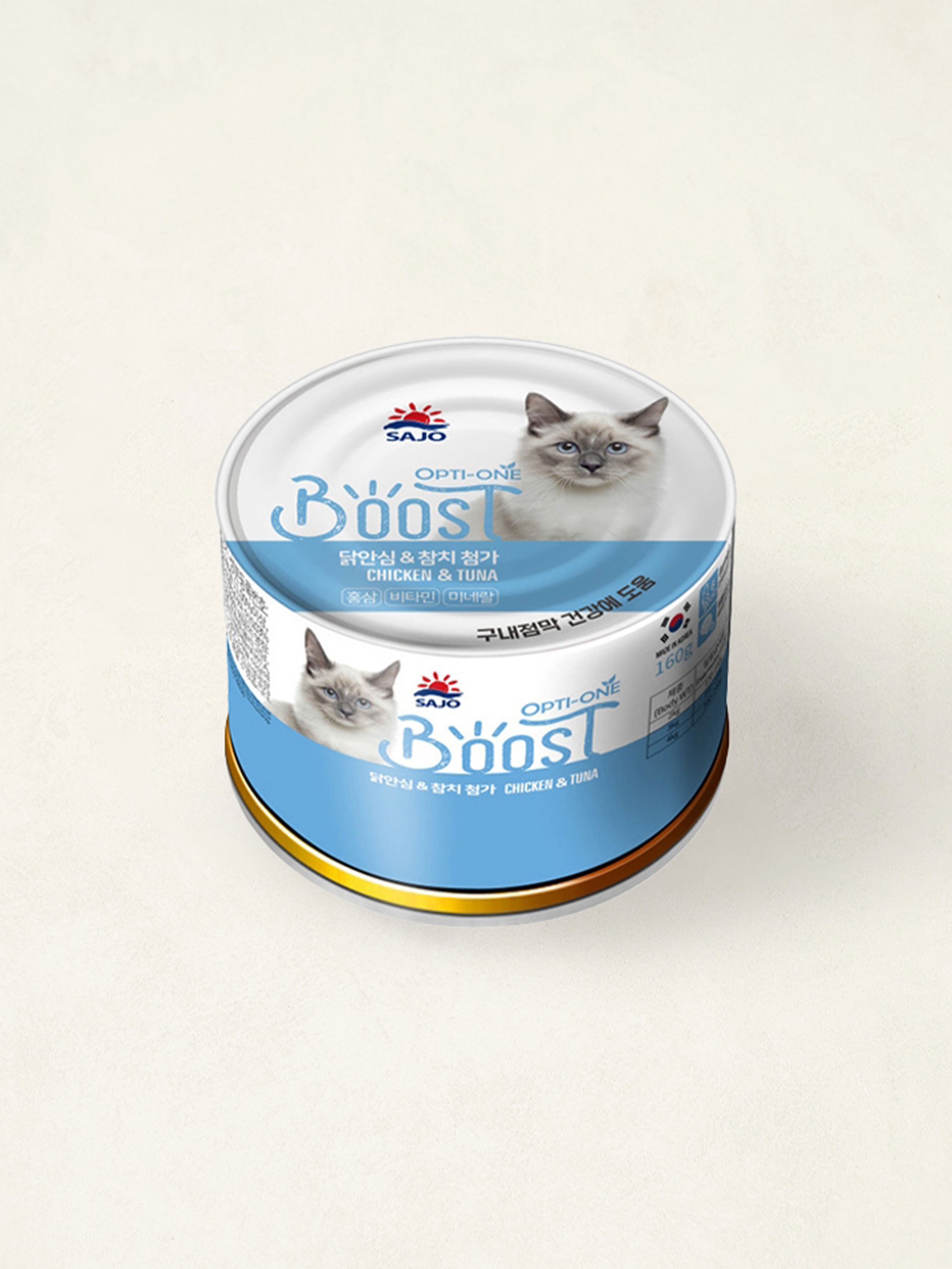 [Pet] Sajo Opti1 Boost Cat 160 g Chicken Tenderloin and Tuna