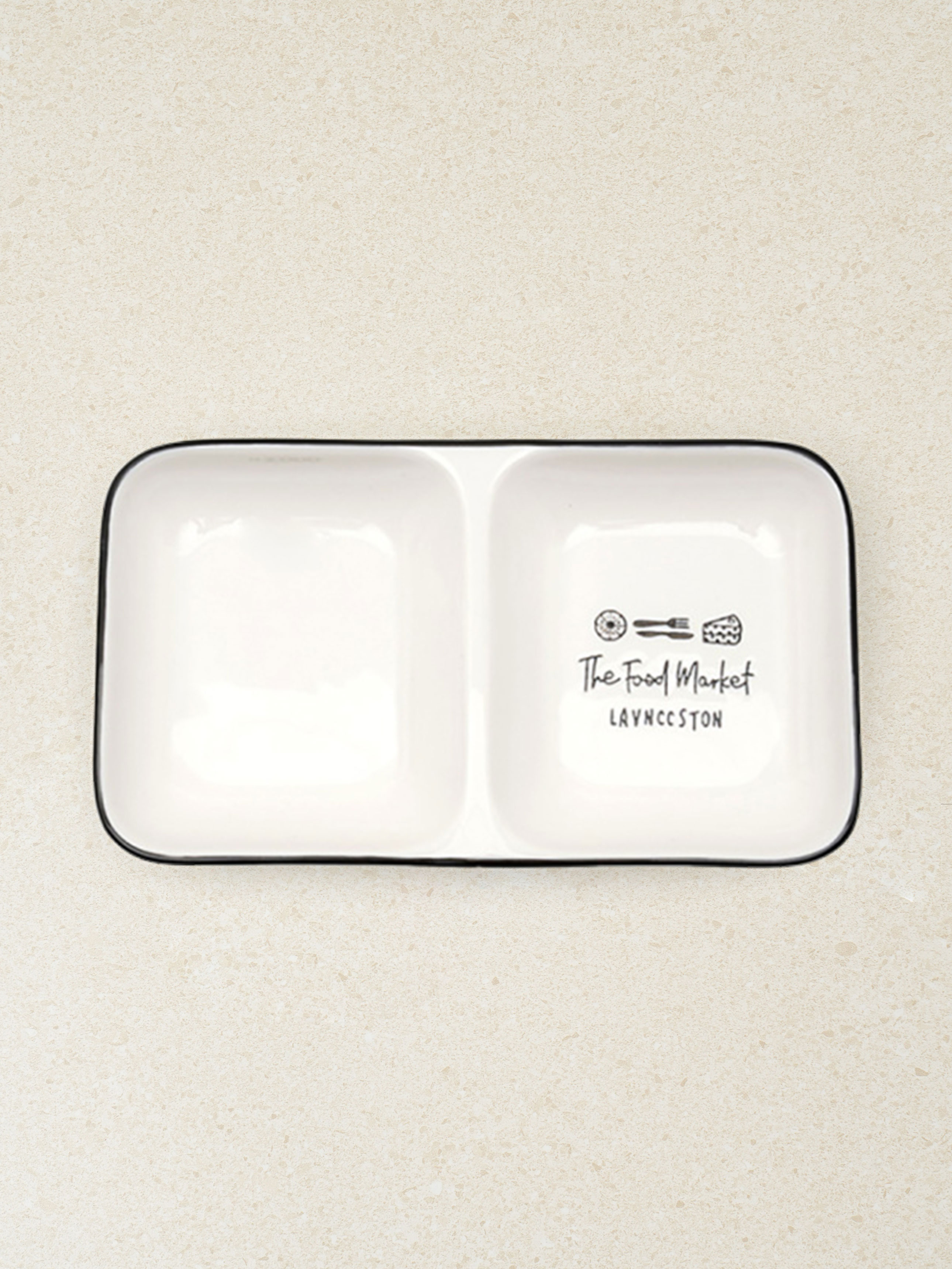 Vice 2 compartment sharing plate