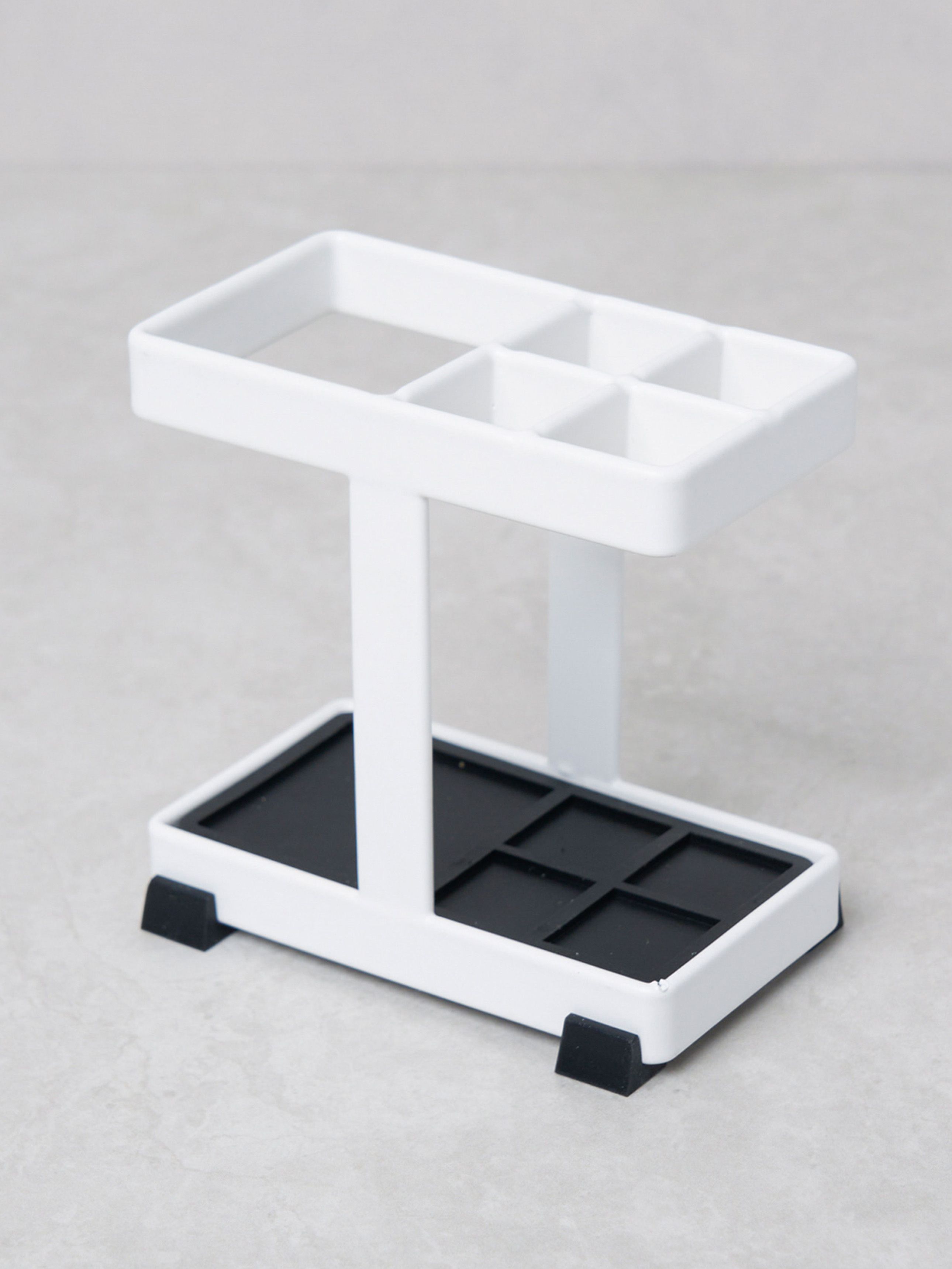 Modern toothbrush toothpaste holder