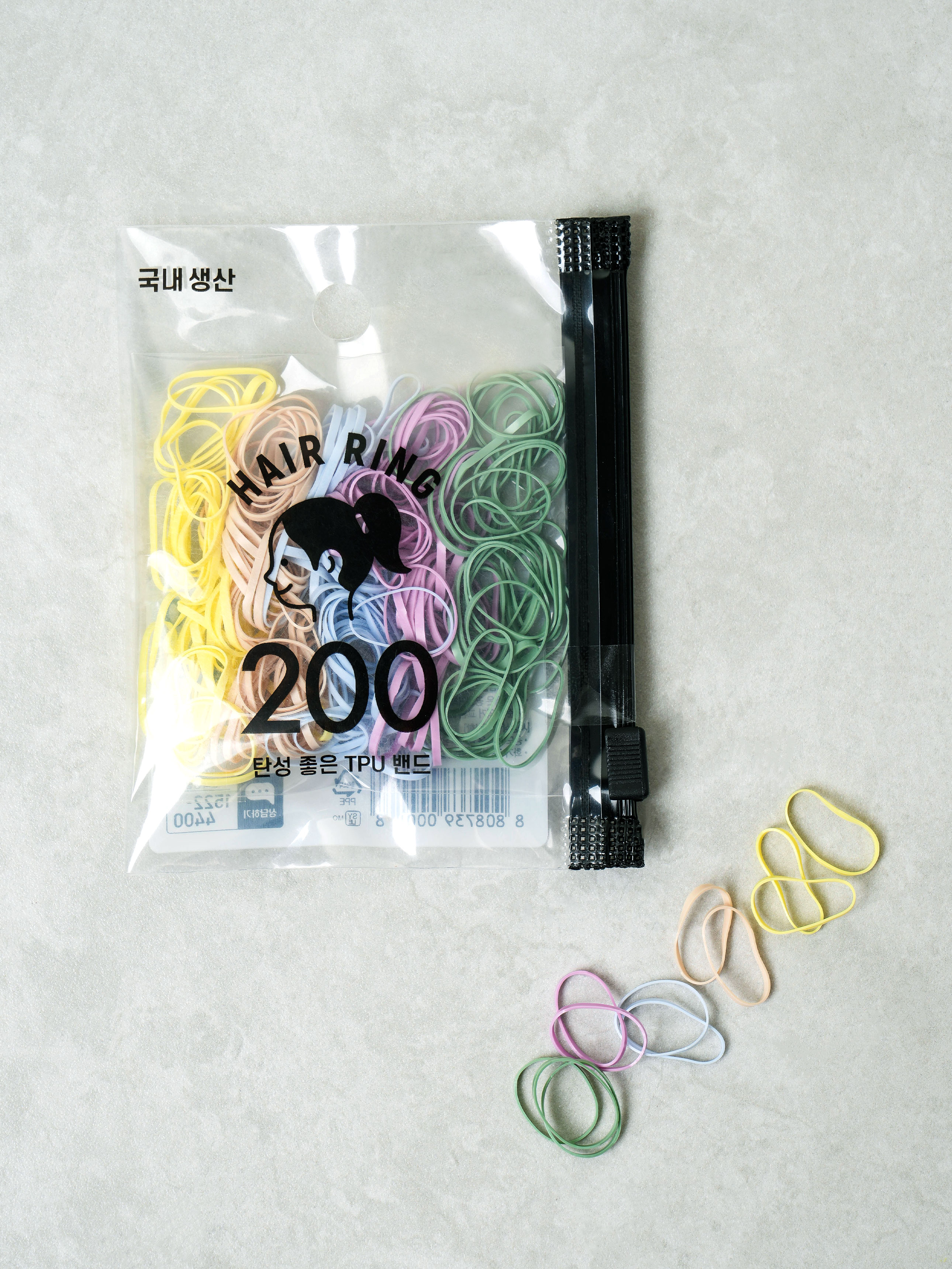 200 pastel tone mini TPU bands