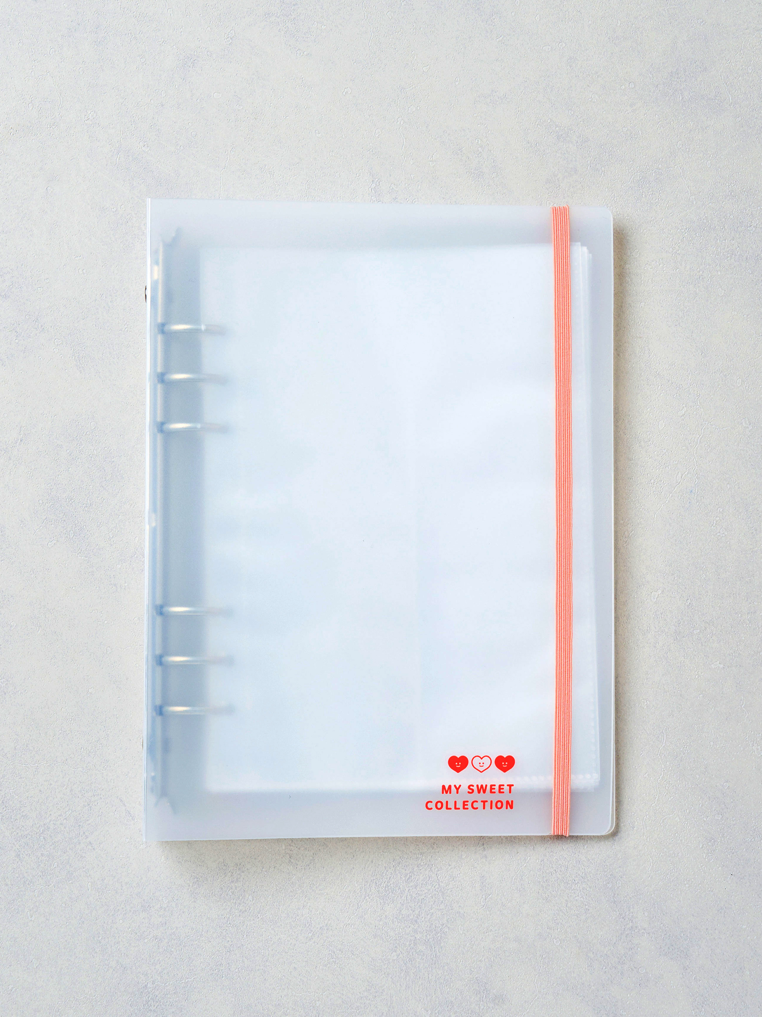 Sticker storage 6-hole binder 20 pockets orange