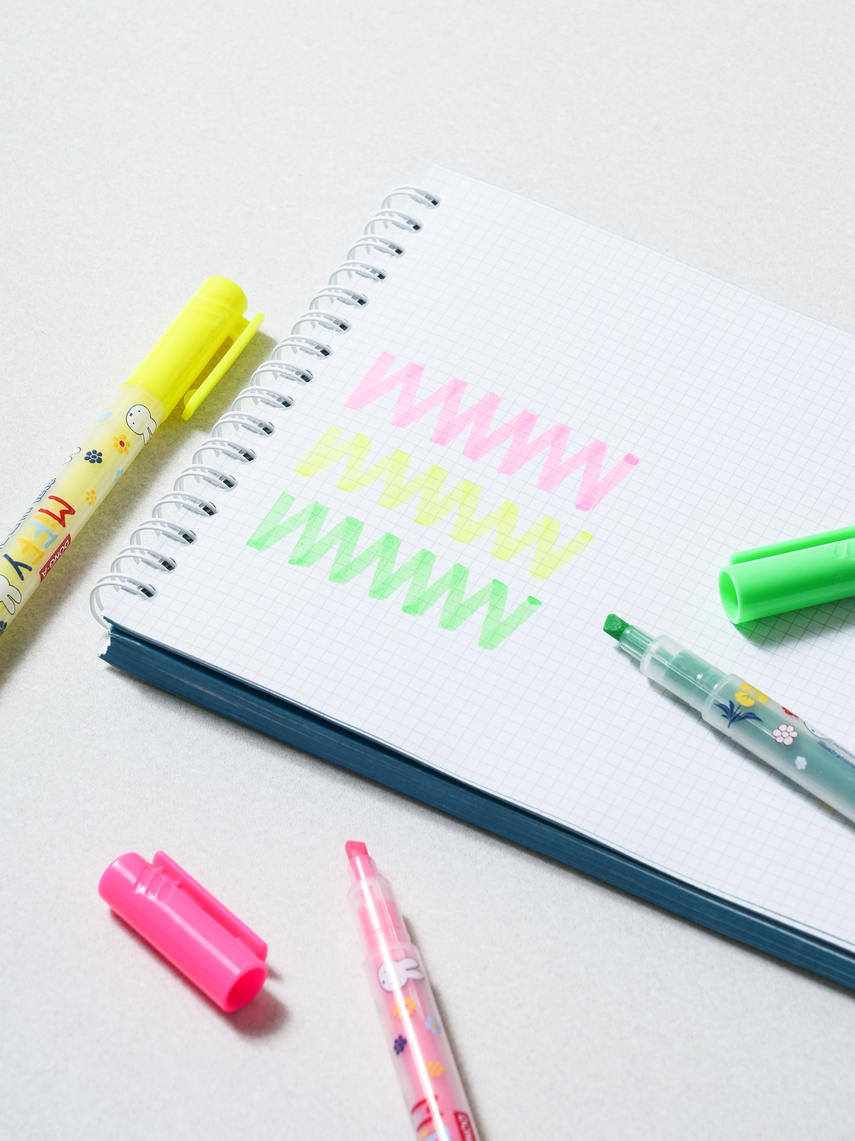 Miffy Memo Liner Highlighter Mixed 3pcs