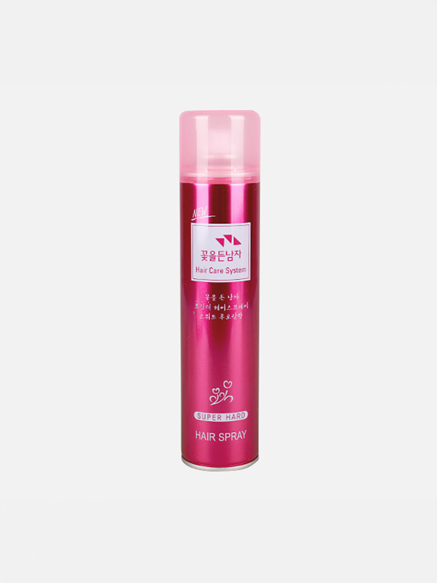 Man with Flowers Super Strong Hair Spray Sweet Floral Scent
