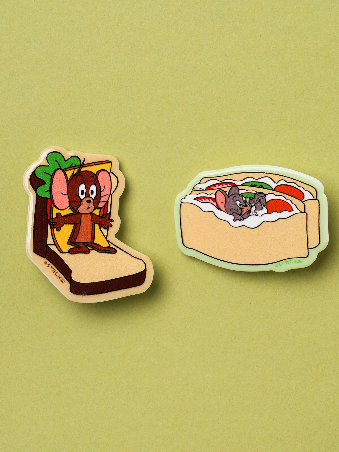 Tom and Jerry character point pin 2-pack comic