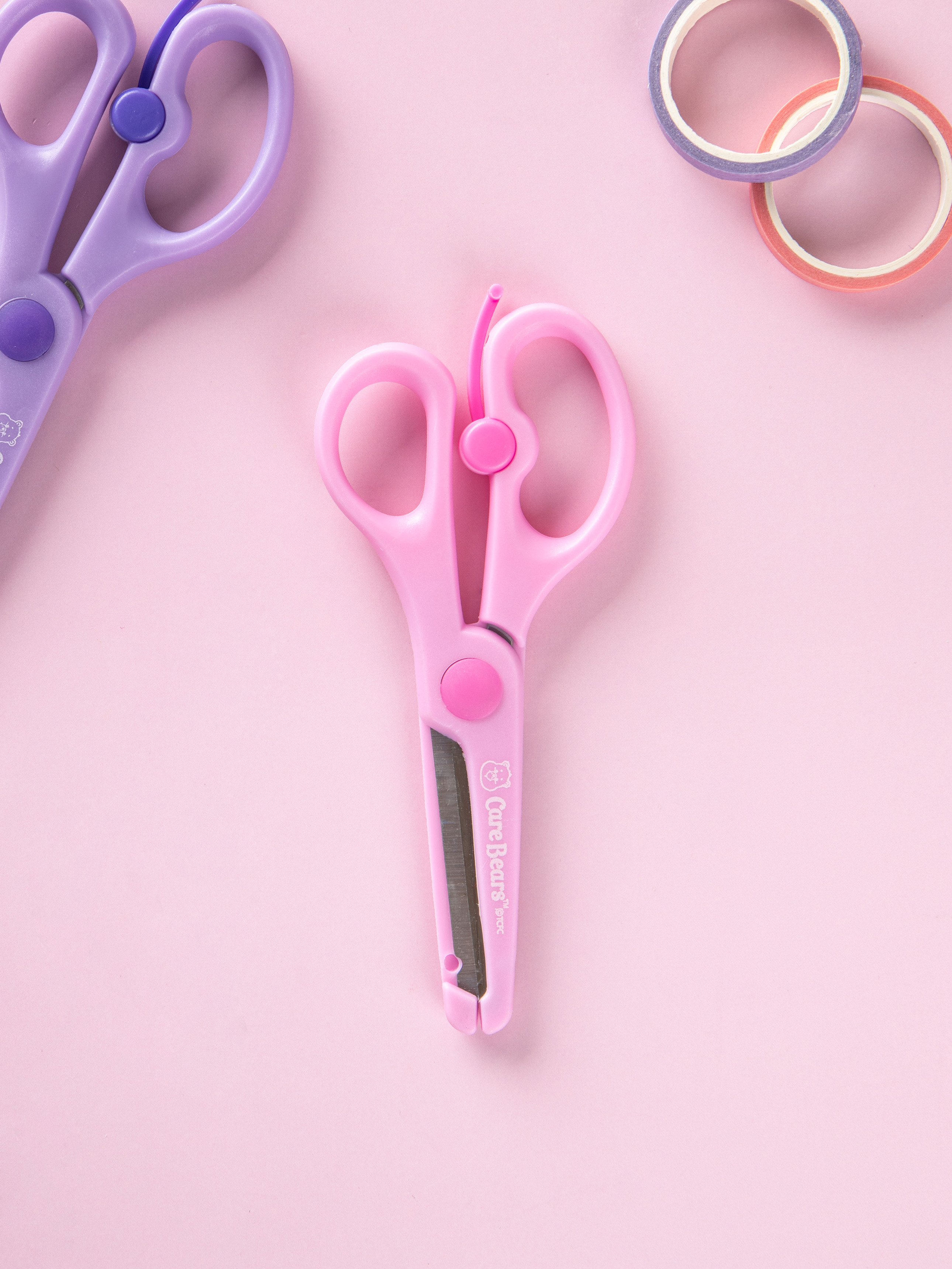 Care Bears safety scissors pink & purple set of 2