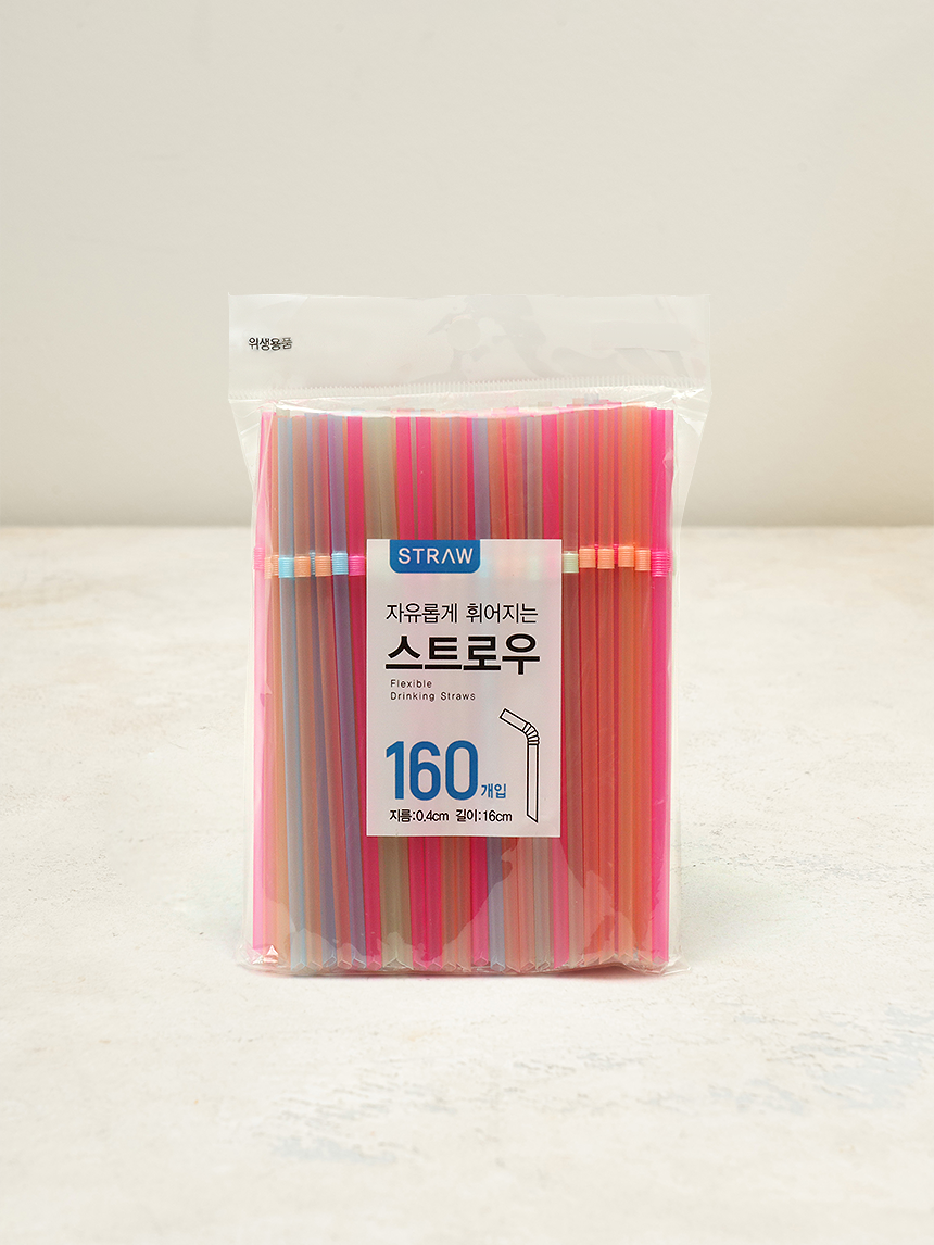 Color pleated straw 0.4X16cm 160P