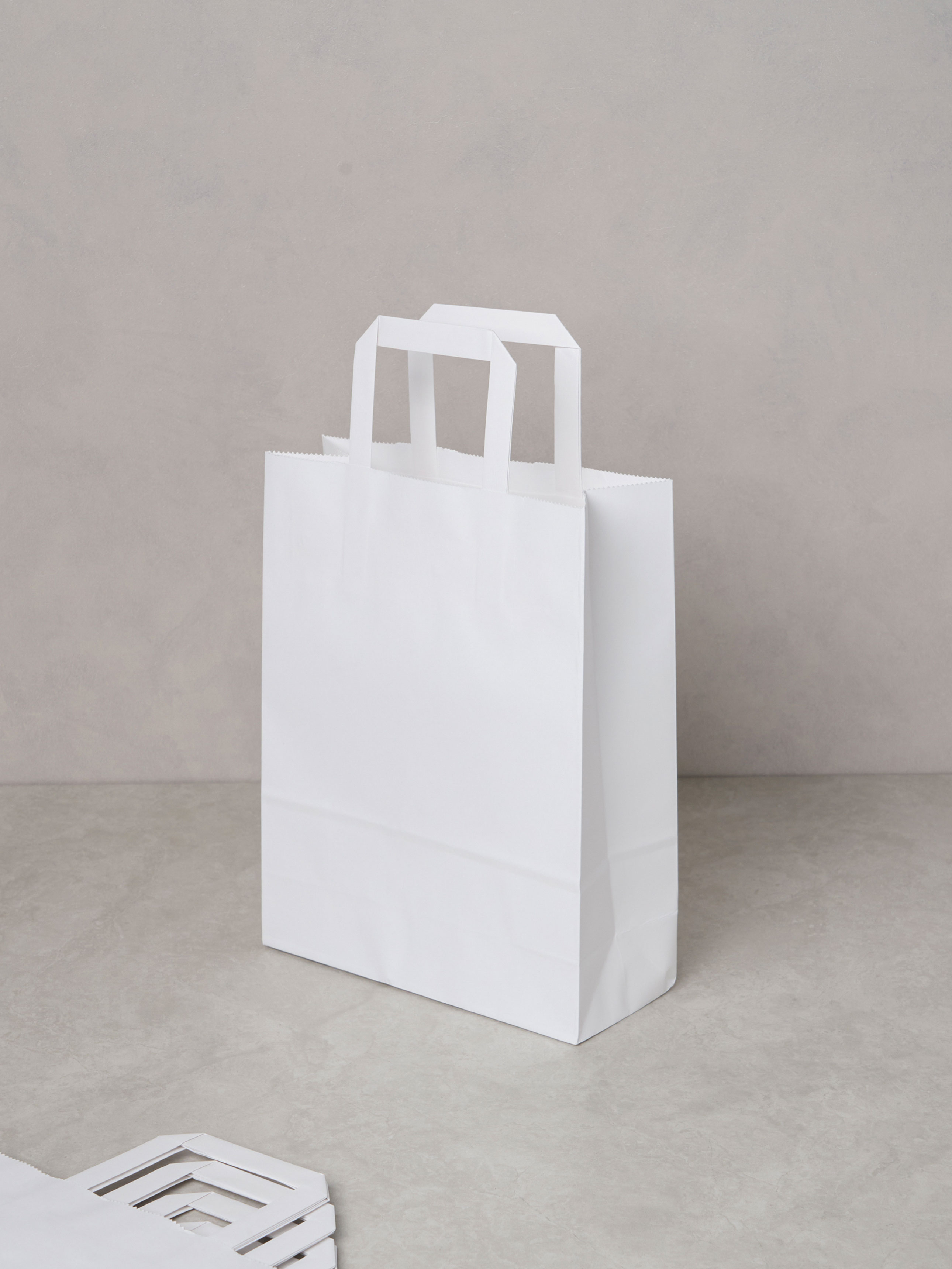White kraft shopping bag 22