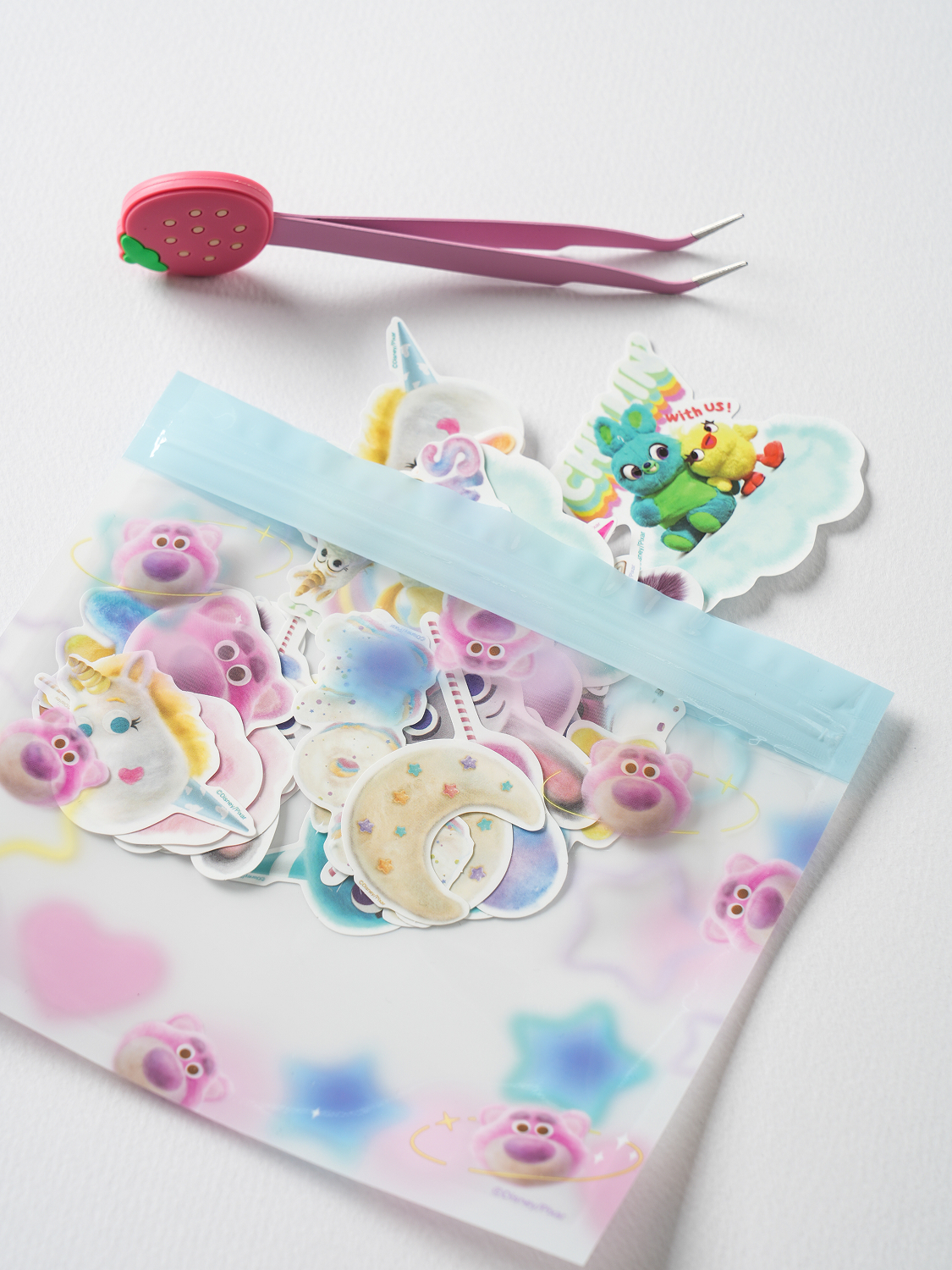 Pixar Fluffy transparent window zipper bag 8 pieces