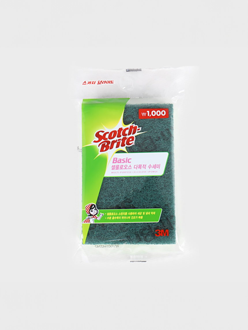 3M Scotchbrite Basic Cellulose Multipurpose Scrubber (1 pack)