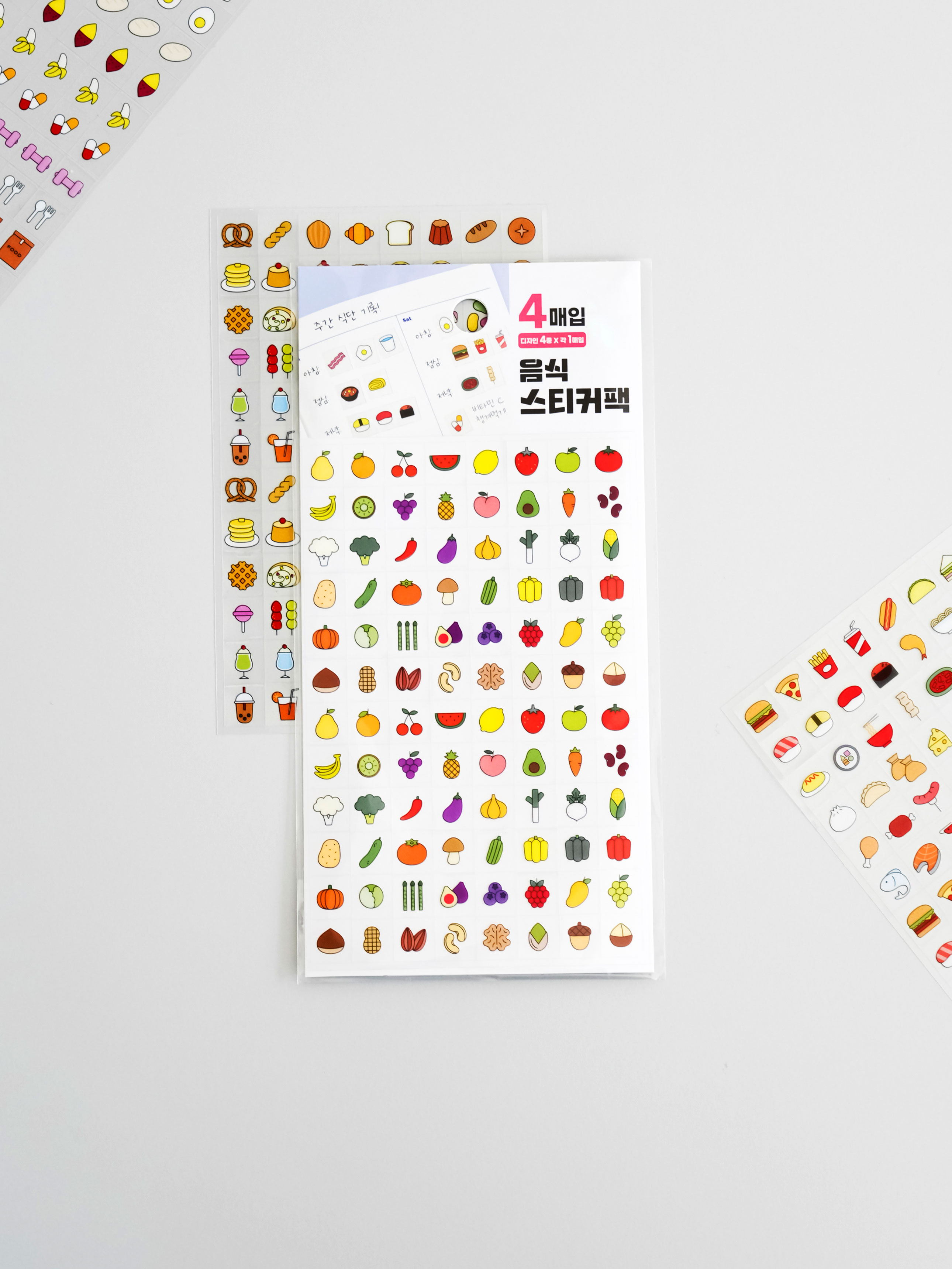4 meal plan stickers