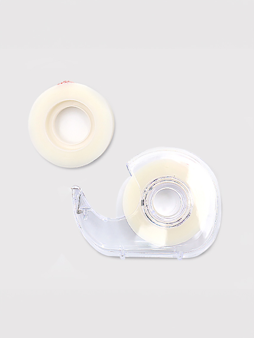 Translucent tape dispenser (refill included)