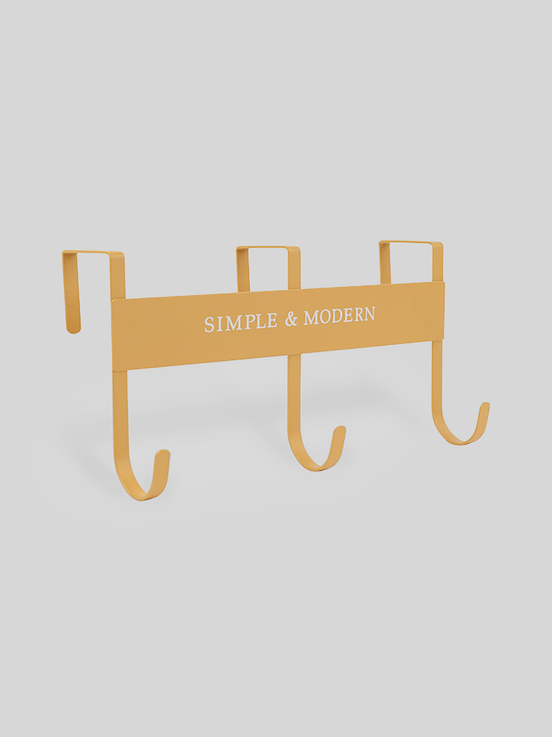 3-prong door hook yellow