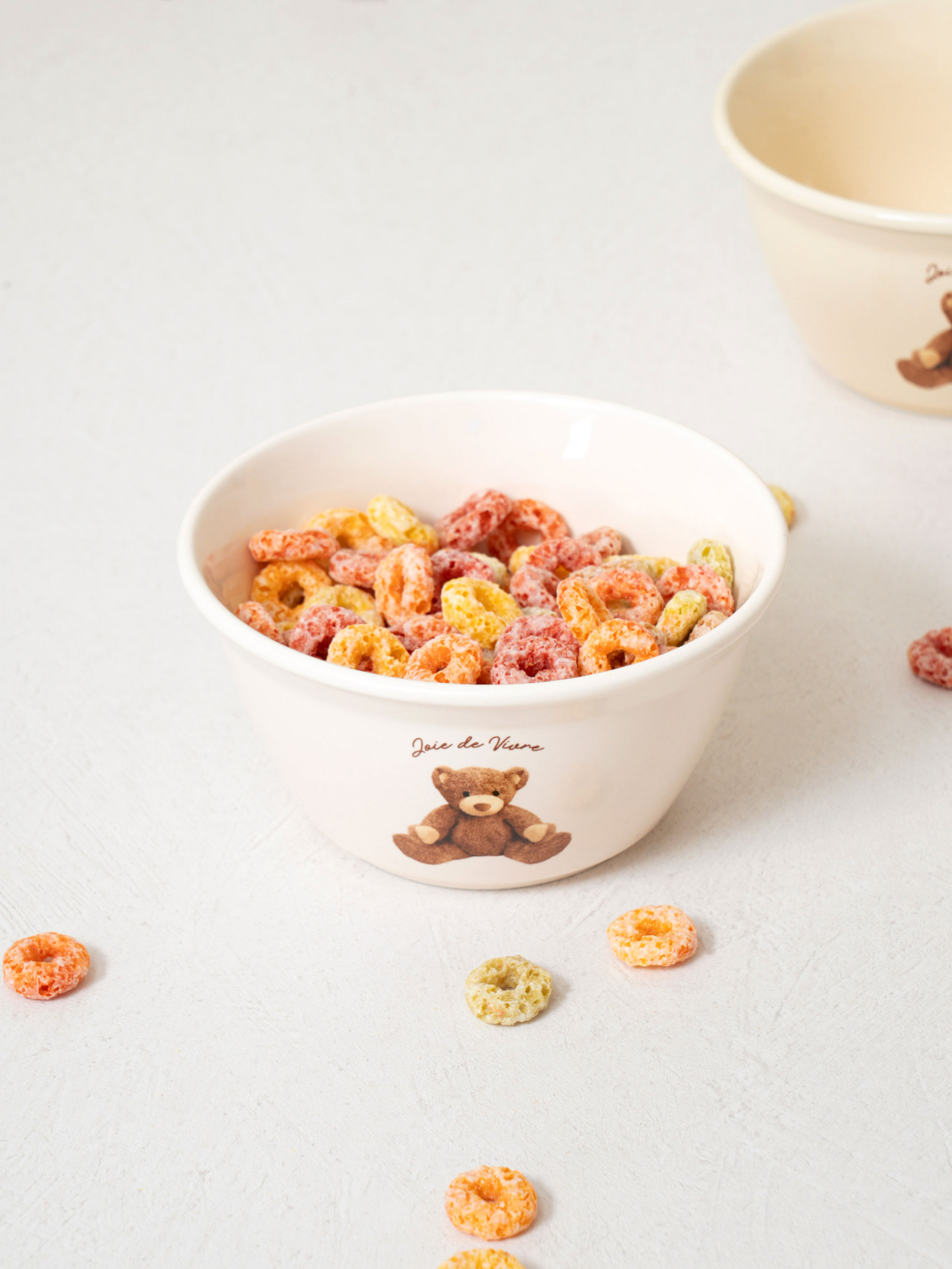 Teddy Bear Cereal Ball Ivory