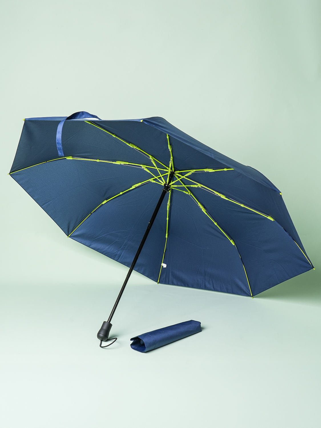 Color FRP Sleeve Windproof 3-tier Umbrella 8K 57 cm