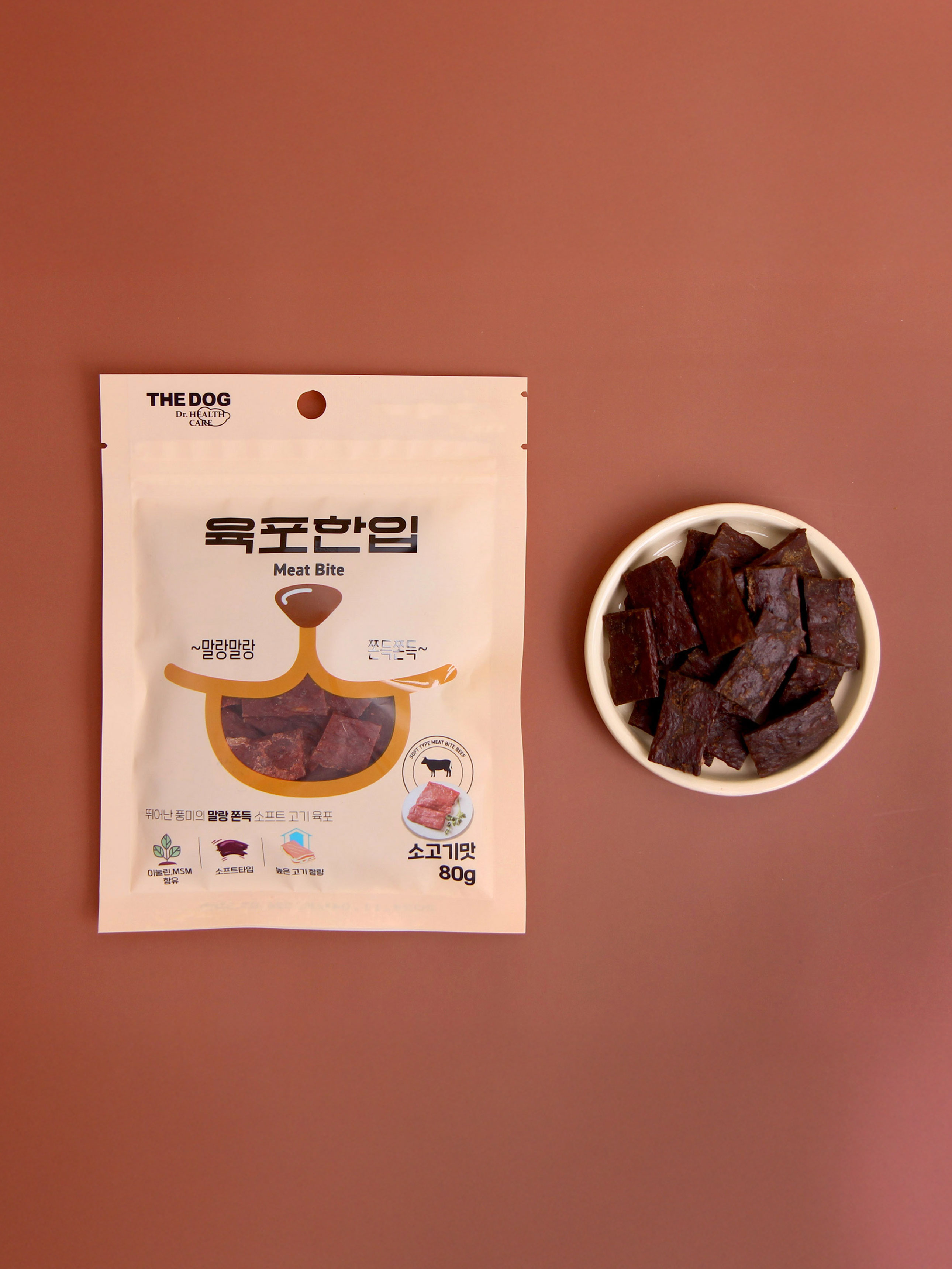 [Pet] The Dog Jerky Bite 80 g Beef