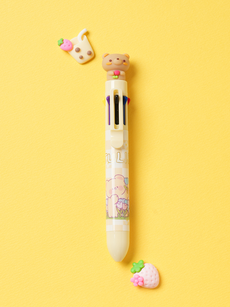 8-color ballpoint pen 0.7 mm mixed yellow