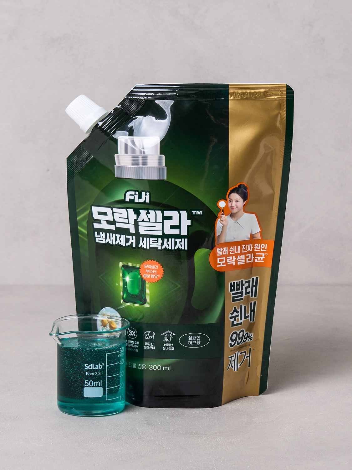 피지 모락셀라 세탁세제 리필 타입 300 ml 허브향 (일반/드럼 겸용)