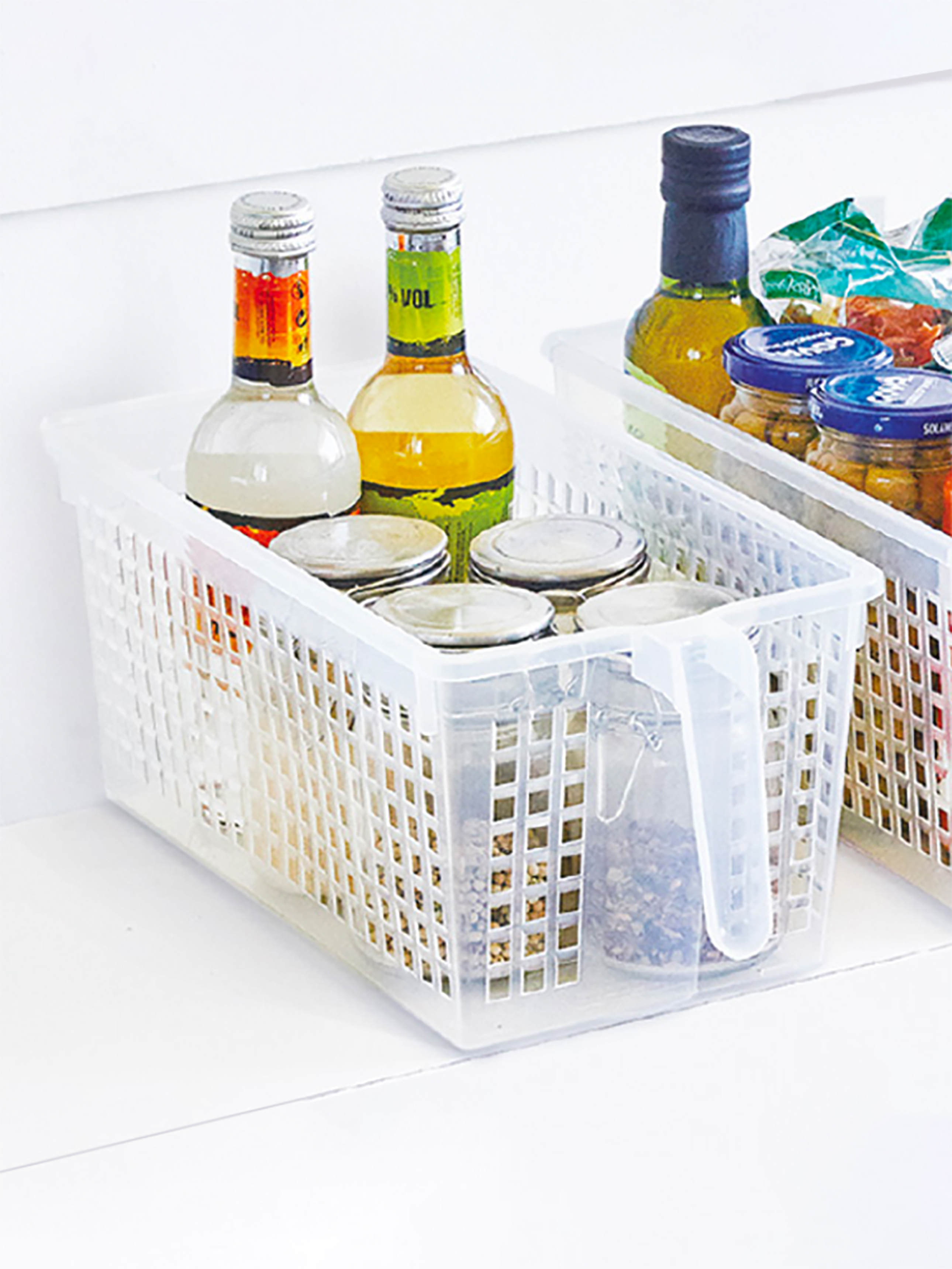 Transparent handle basket No. 3 31X17X14cm