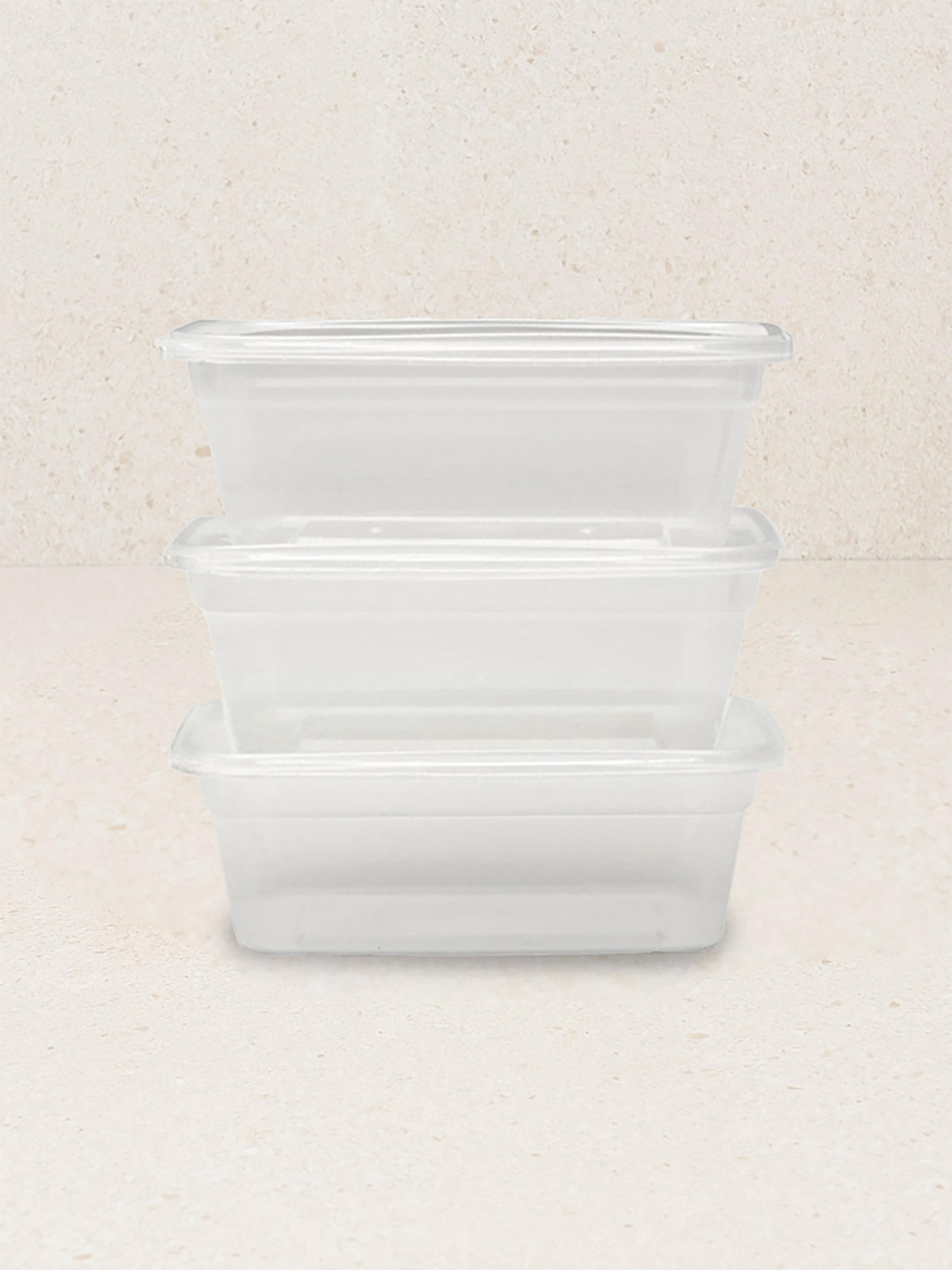 투명 사각 도시락 750ml 3개입