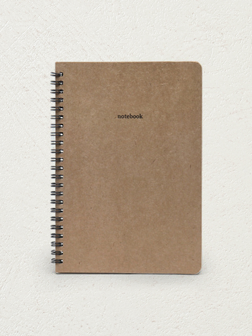 Kraft covering notebook A5 60 sheets