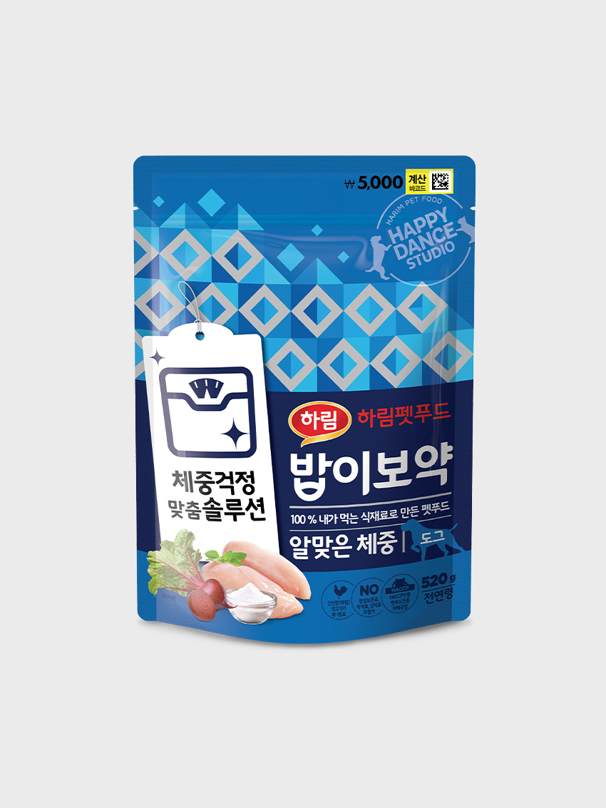 [펫] 하림 밥이보약 DOG 알맞은 체중 520 g