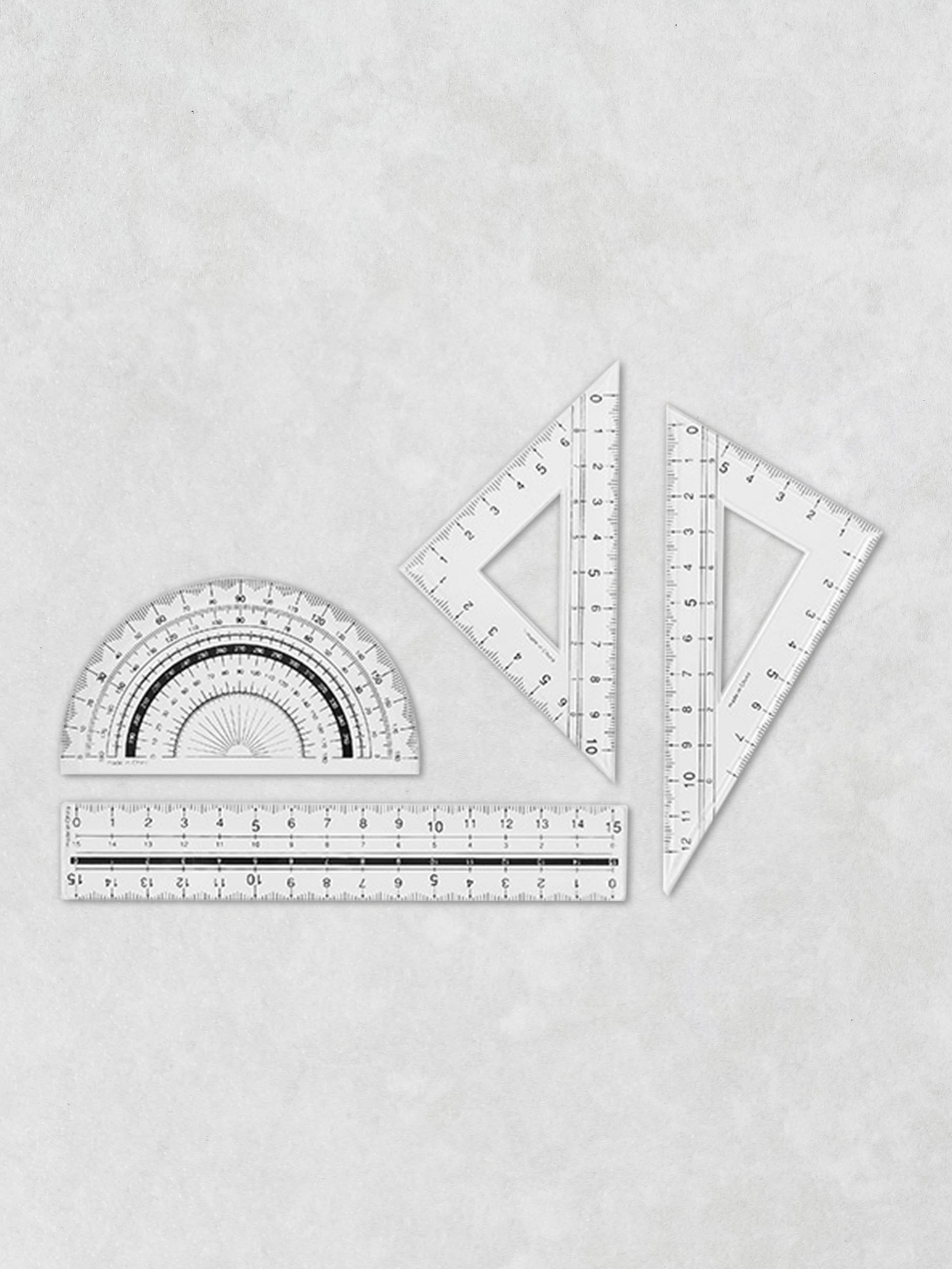 Pouch ruler set of 4