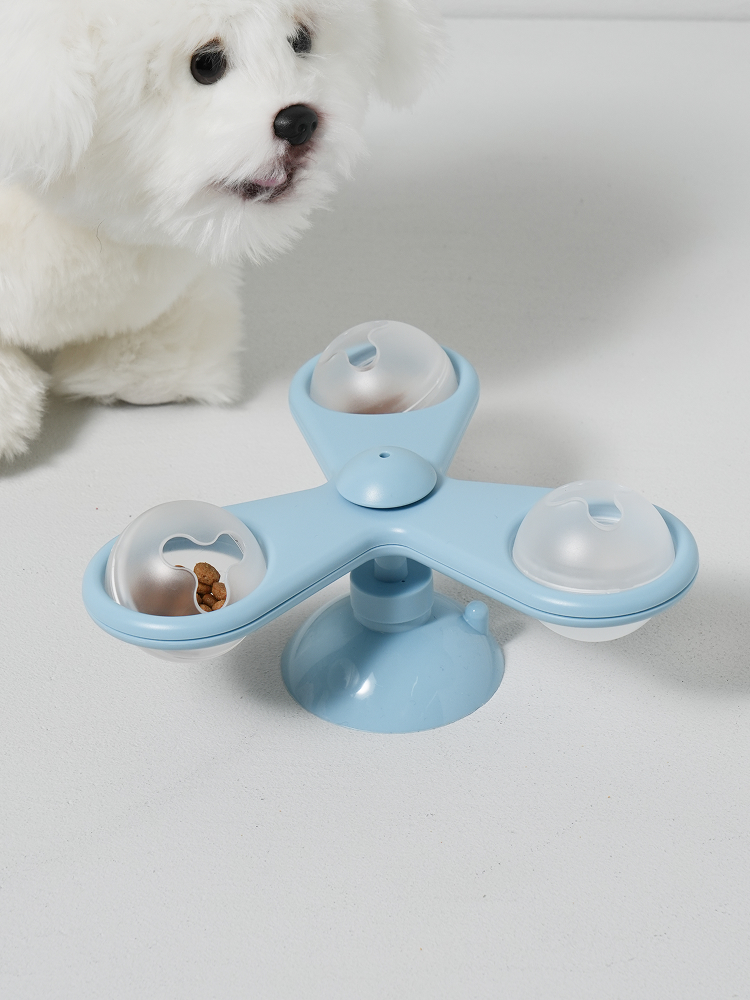 [Pet] Rotating suction food puzzle
