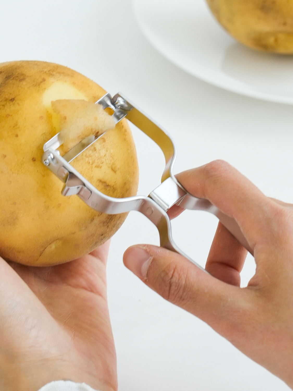 All stainless steel potato knife